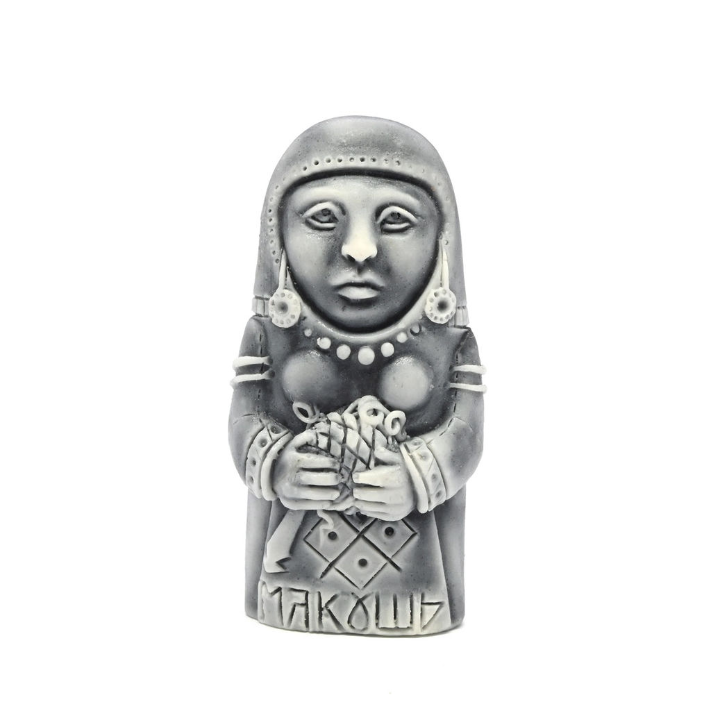 Магнит из мрамолита "Макошь" 29*13*58мм Радуга камня