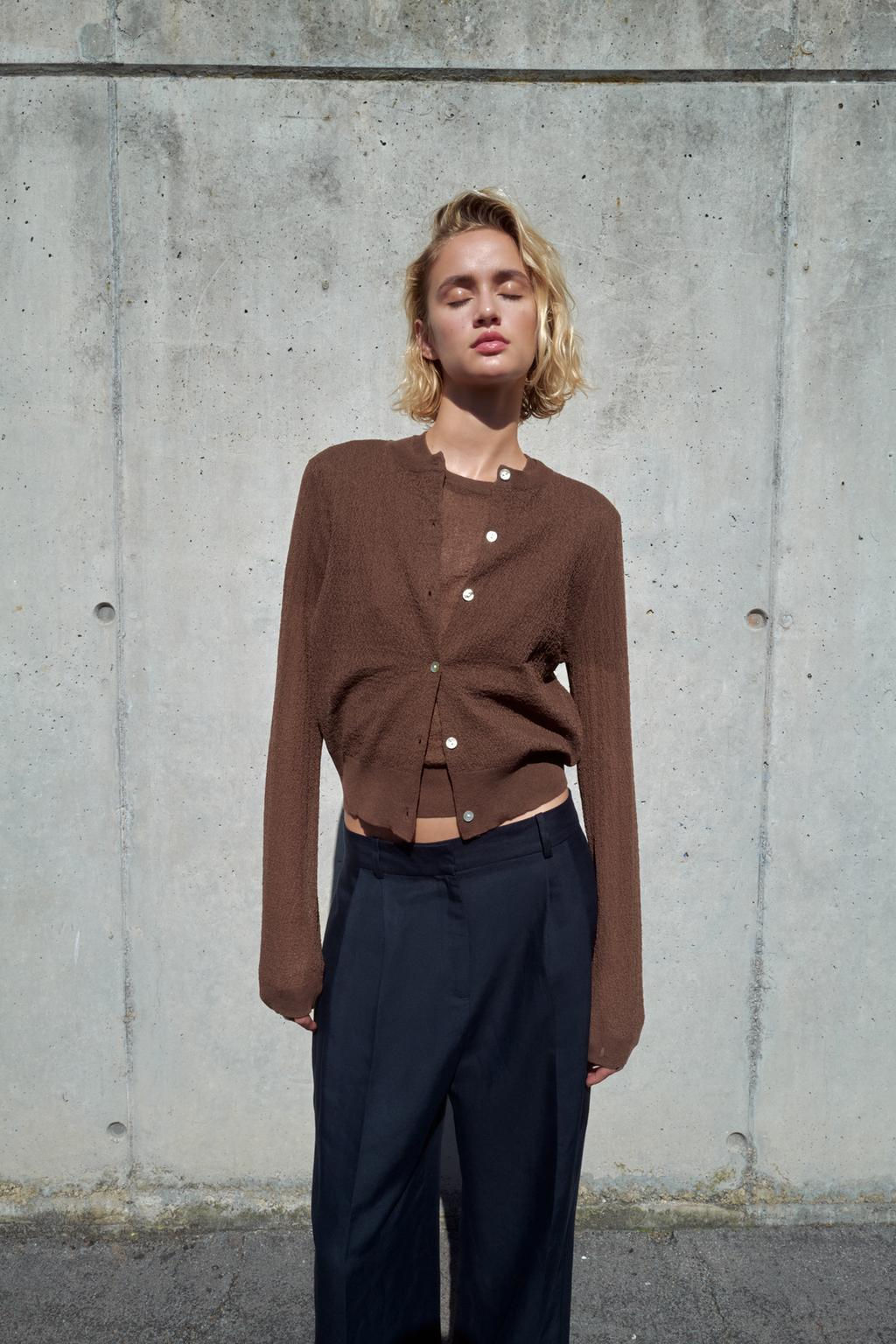 FINE KNIT CARDIGAN - Zara фото 2