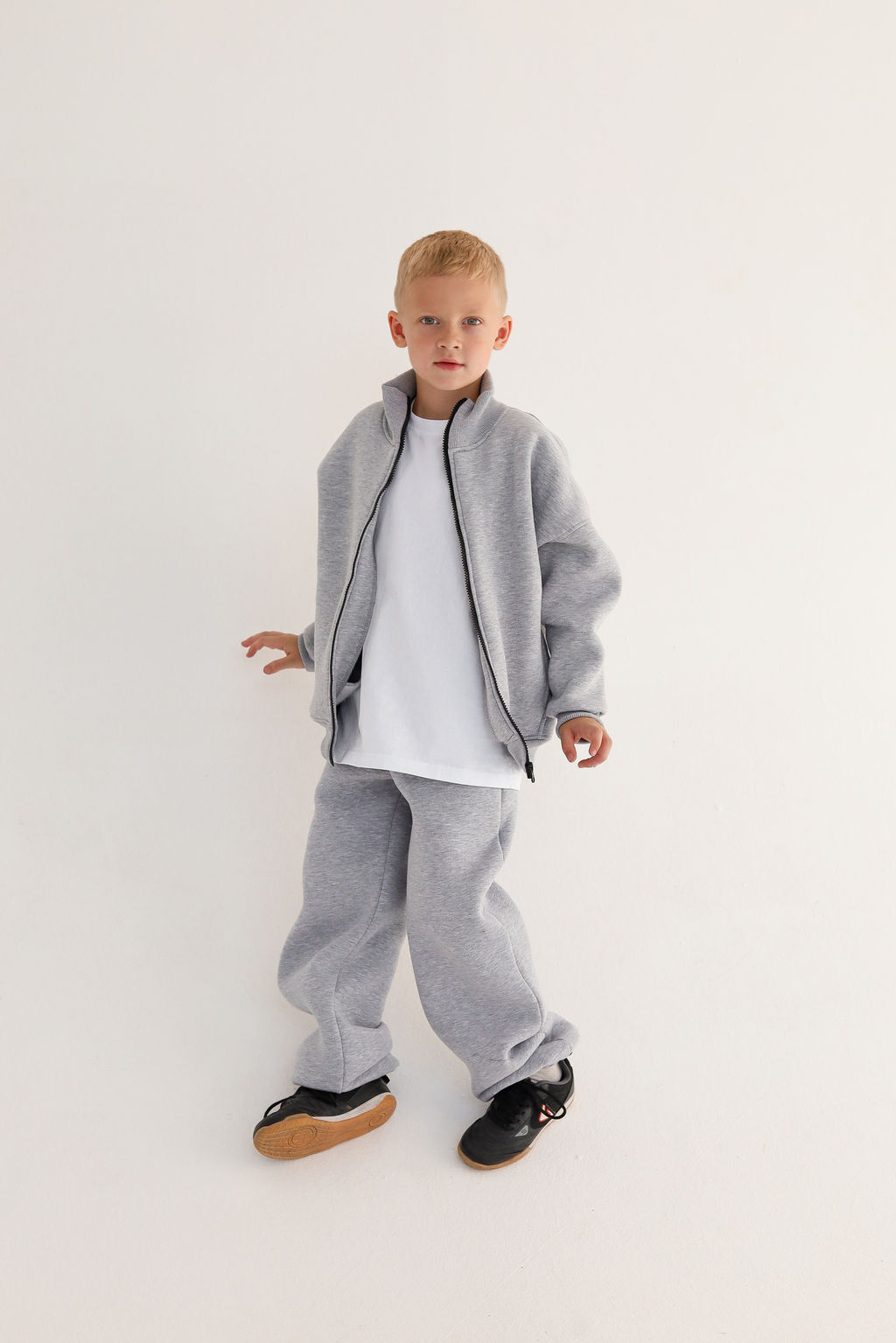 Бомбер утепленный, меланж - Inzibe фото 11