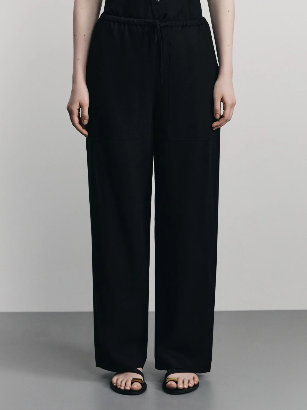 Широкие брюки изо льна / Zarina  фото 2