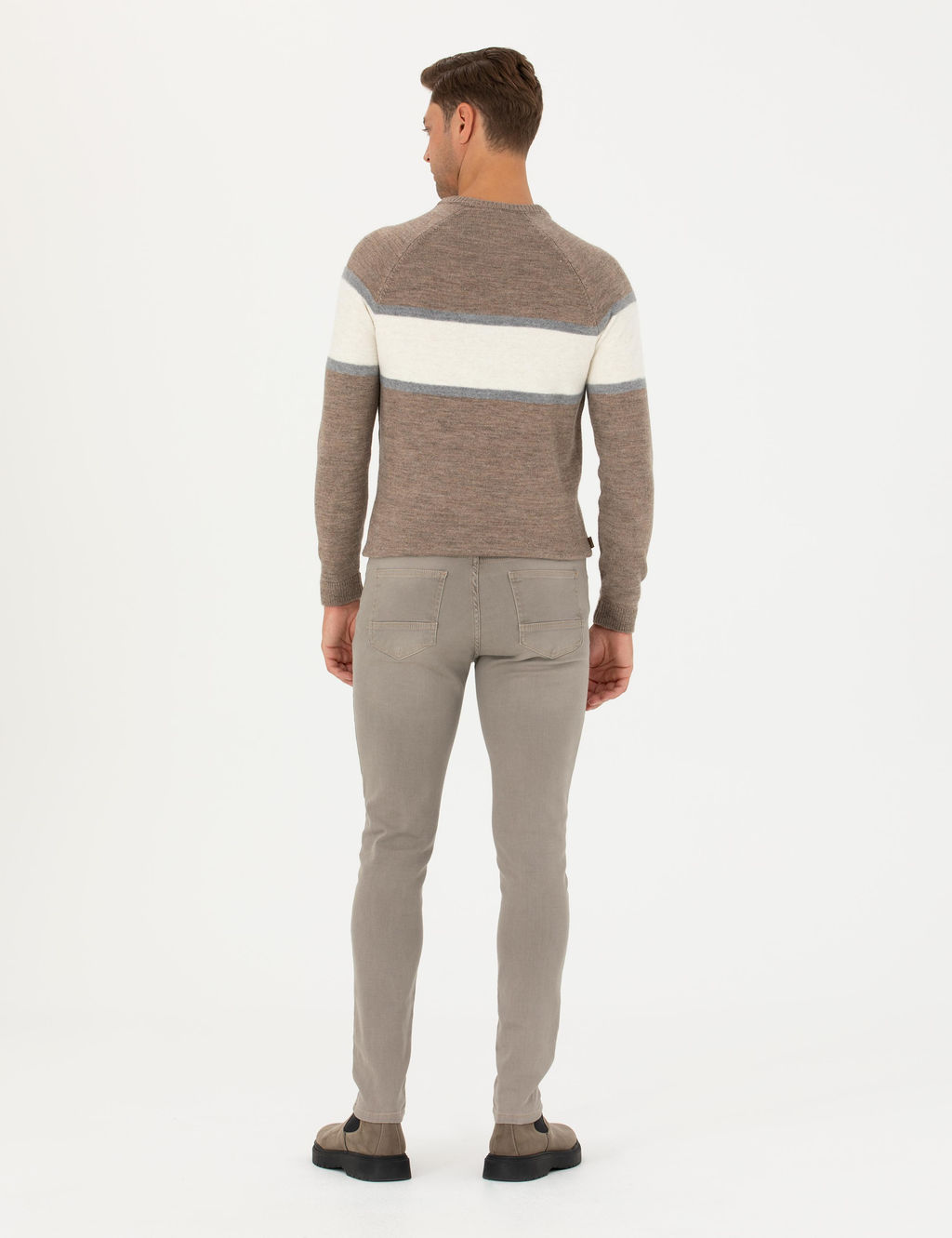Bej Slim Fit Jean Pantolon