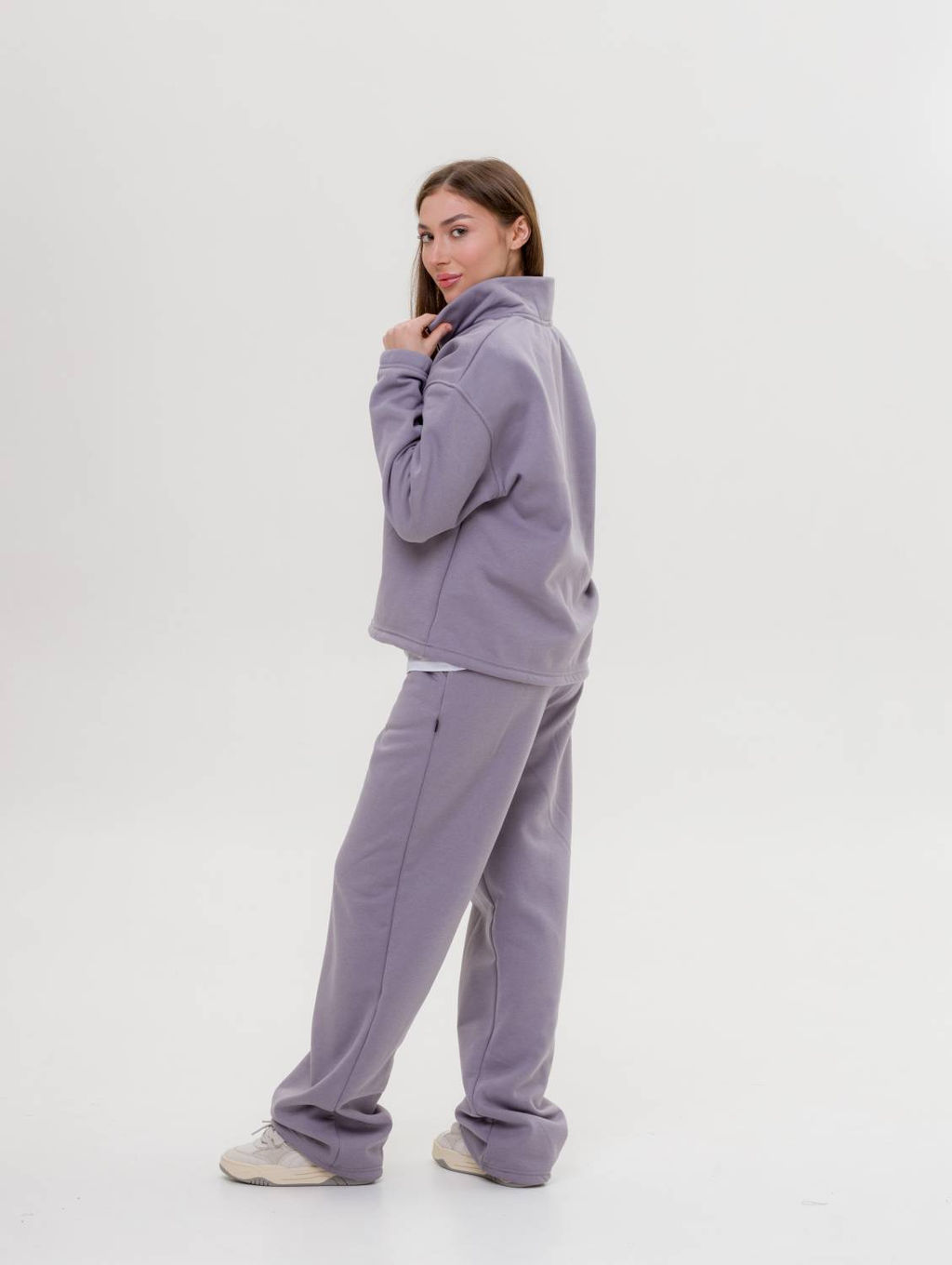 С НАЧЁСОМ костюм-трансформер с утяжками футер 3х нитка - Knitka wear фото 5