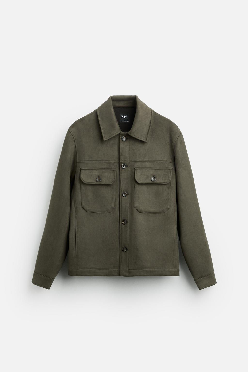 FAUX SUEDE OVERSHIRT - Zara фото 26