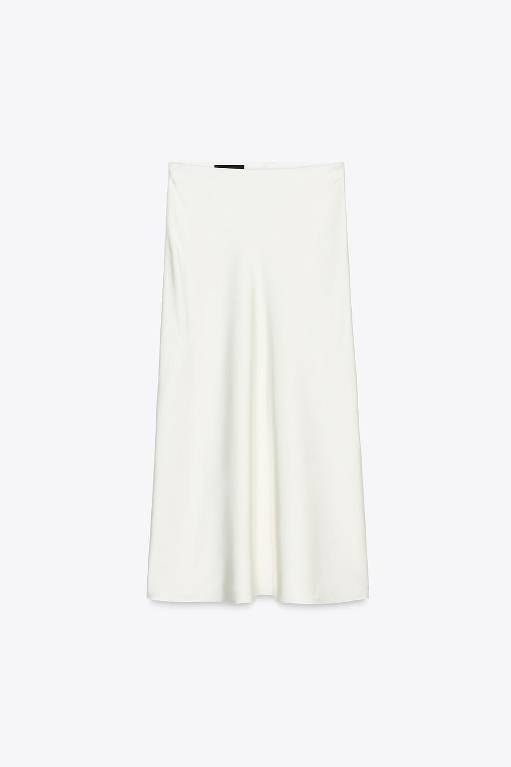 SATIN MIDI SKIRT - Zara фото 19
