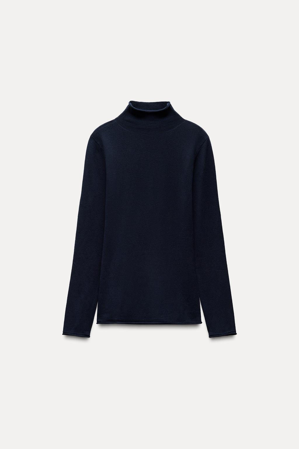 HIGH NECK WOOL BLEND SWEATER - Zara фото 5