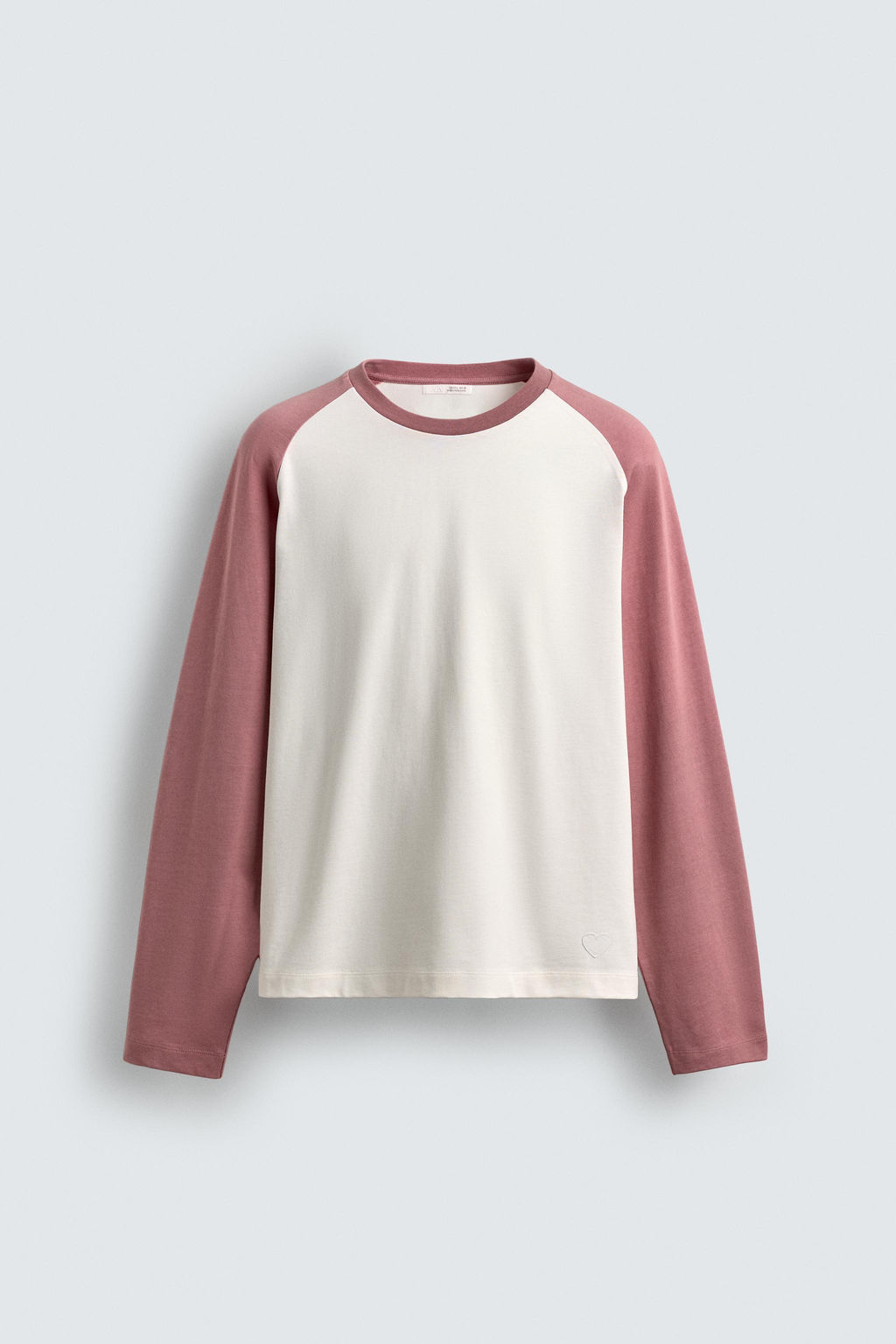 CAMISETA COLOR BLOCK / Blanco / Rosa