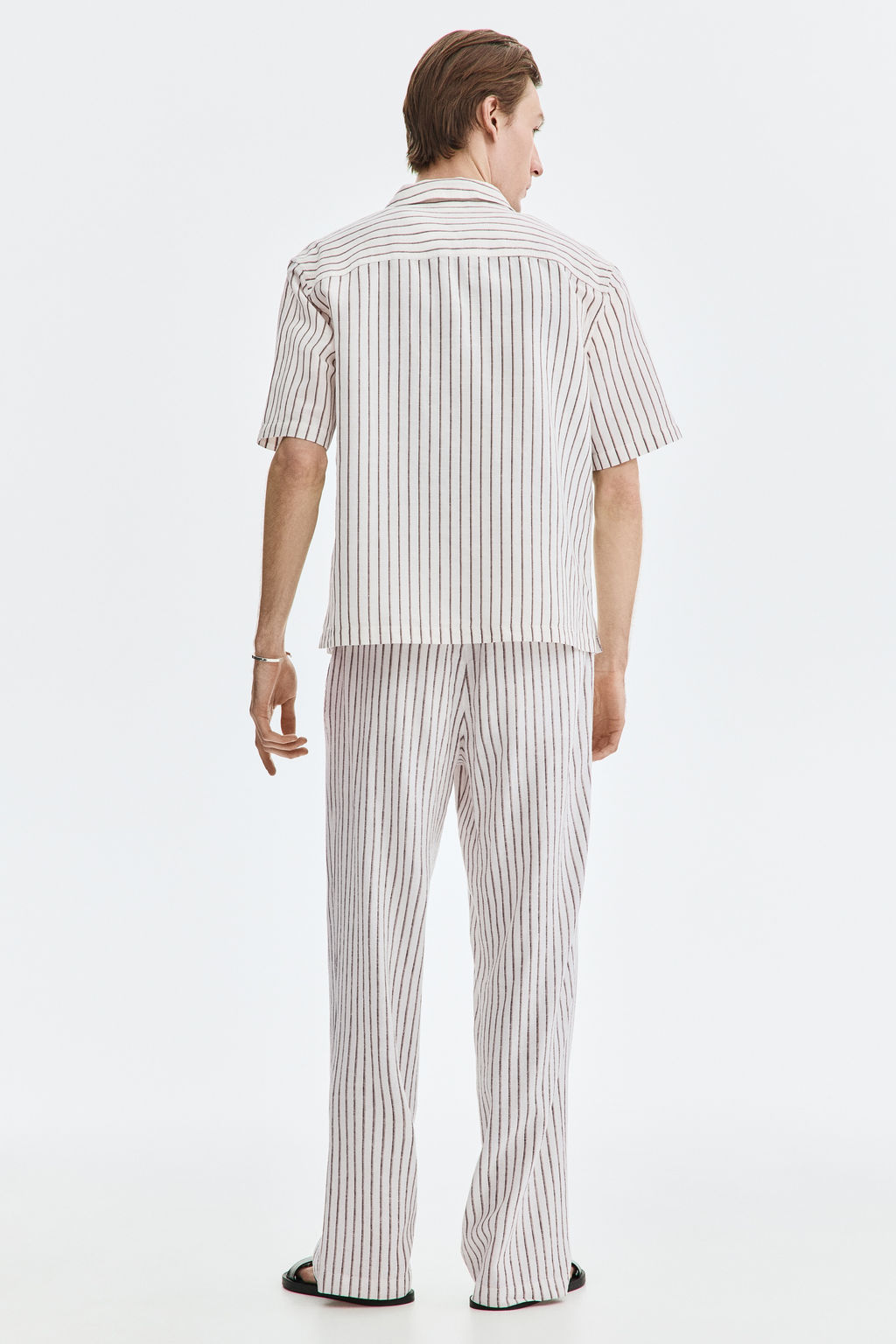 Pantal?n en mezcla de lino Relaxed Fit - H&m фото 12