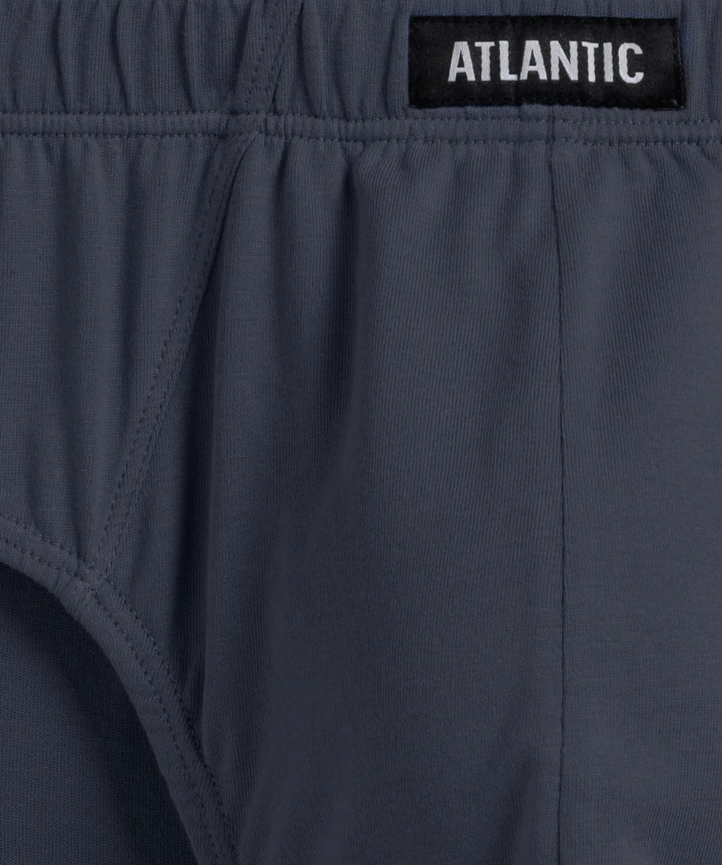 ATLANTIC 2RMP-006 Трусы классика - набор 2 шт. графитовый + серый меланж  фото 2