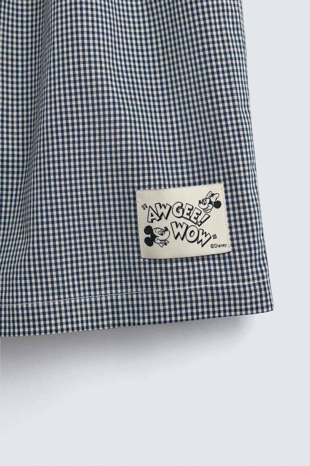 CHECK POPLIN BOXERS HARRY LAMBERT FOR ZARA X DISNEY  фото 4