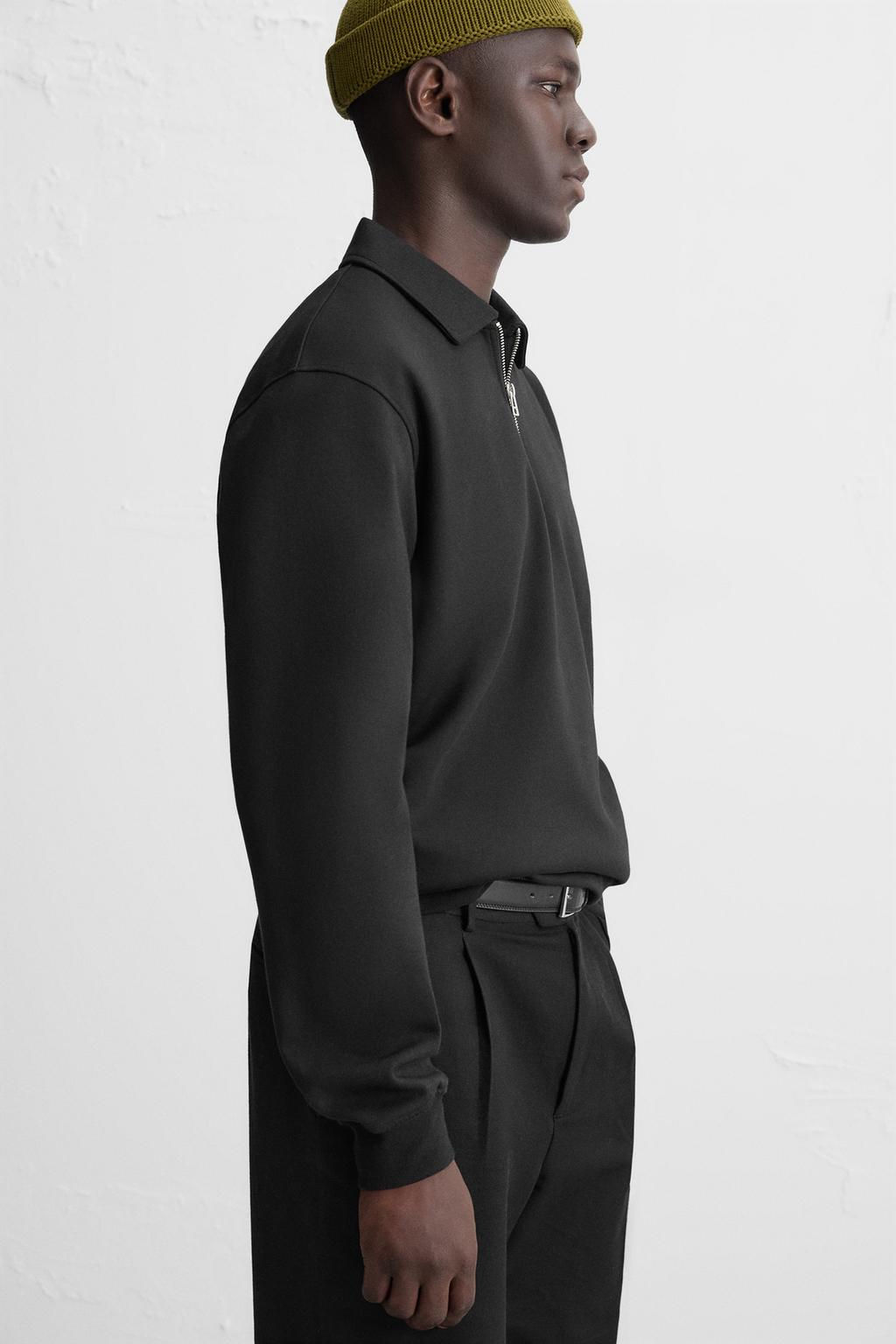 INTERLOCK ZIP POLO SHIRT - Zara фото 22