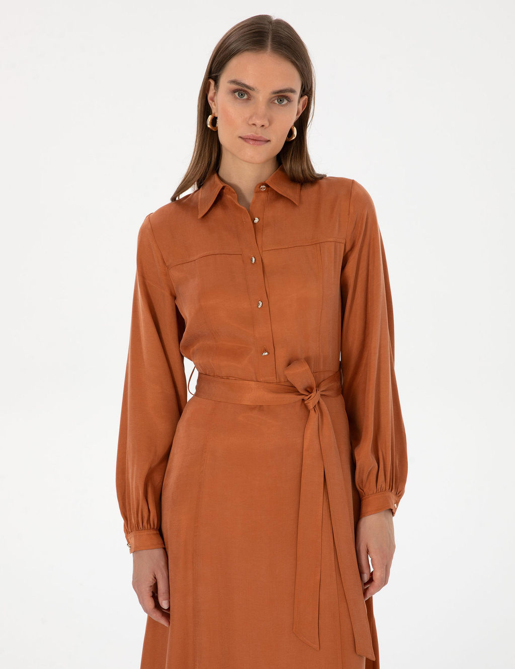 Tar__n Comfort Fit Dokuma Elbise - Pierre cardin фото 2