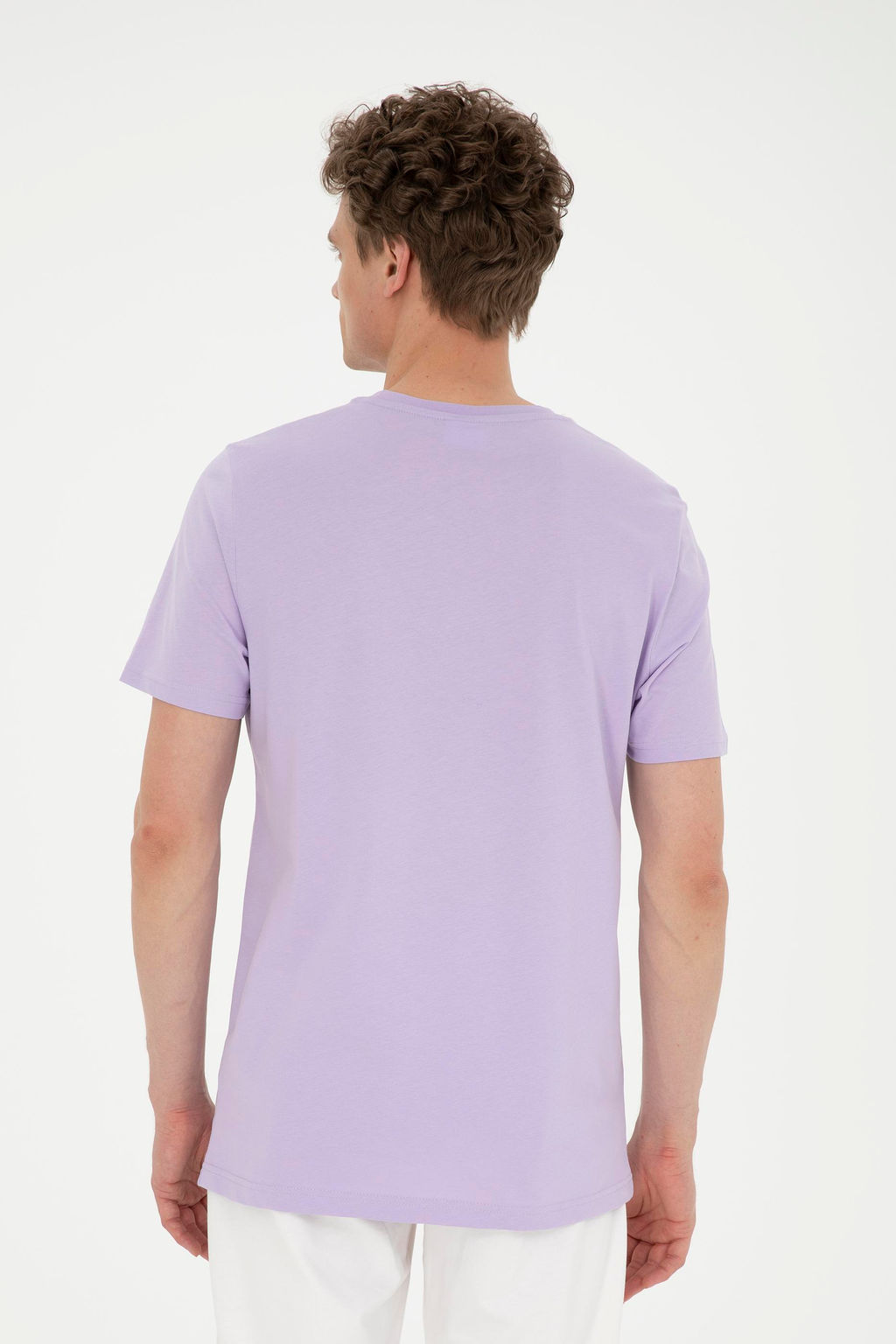 Мужская сиреневая футболка Неожиданная скидка в корзине - U.s. polo assn фото 12