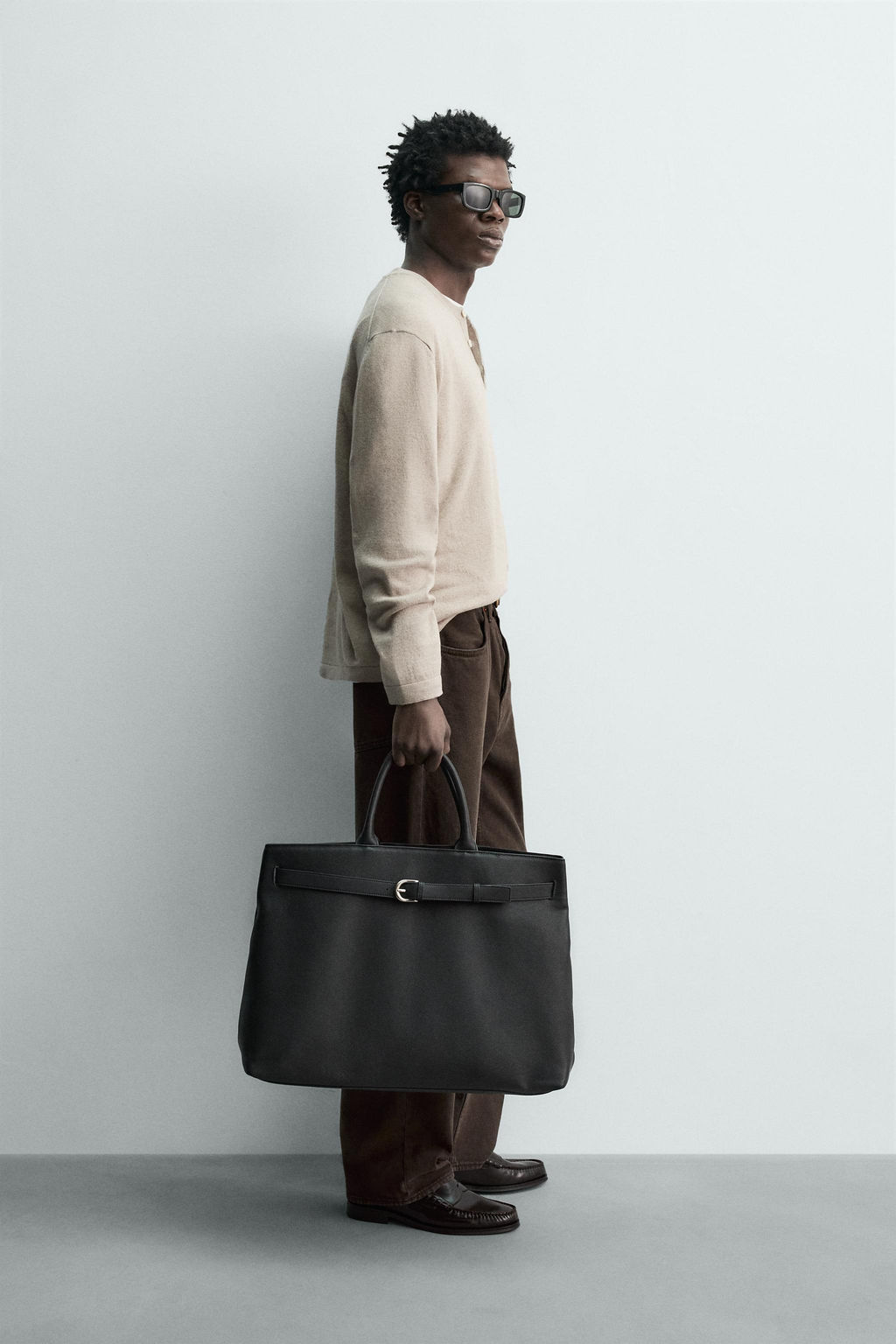 COTTON BLEND HENLEY JUMPER - Zara фото 4