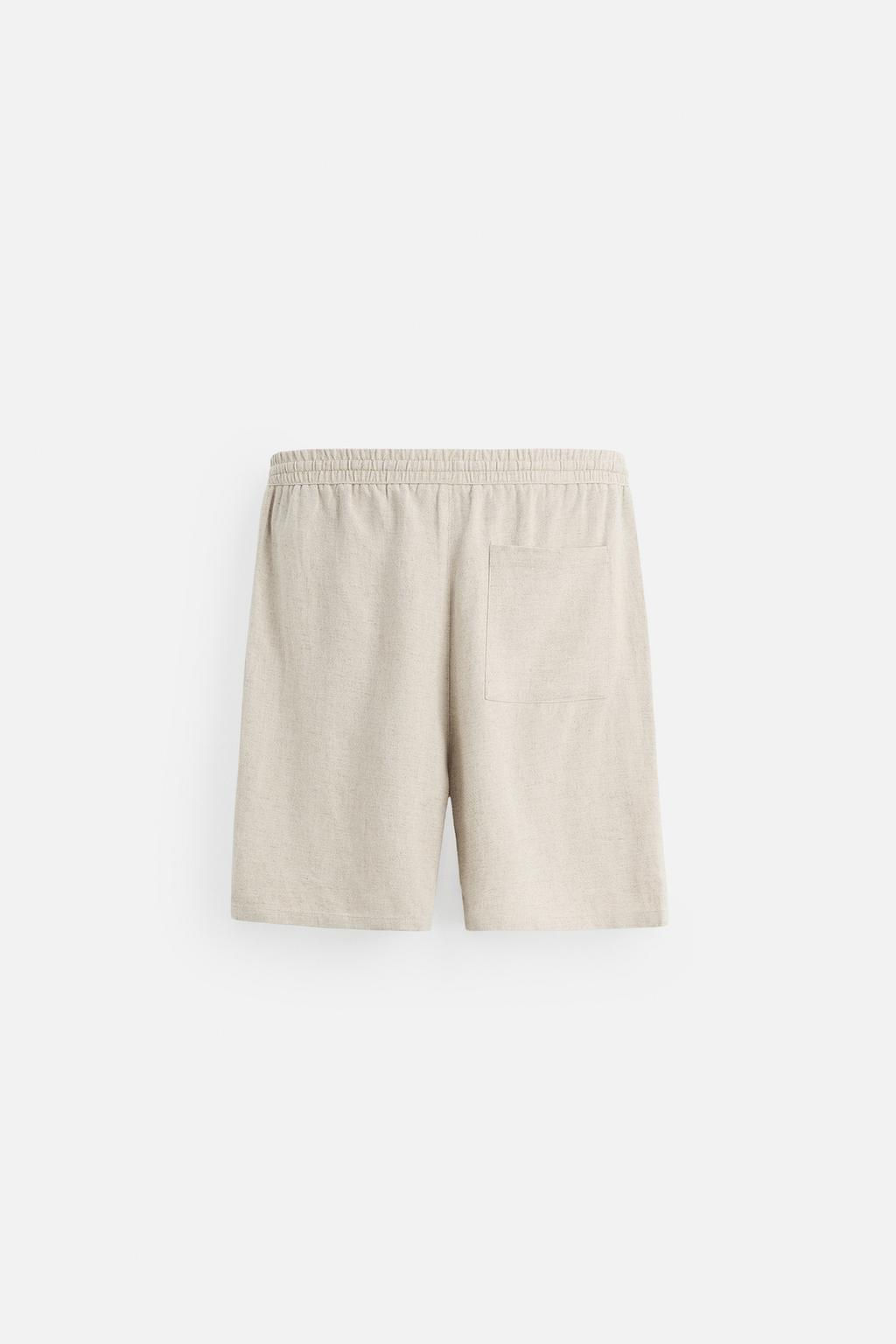 LINEN - VISCOSE BERMUDA SHORTS - Zara фото 9