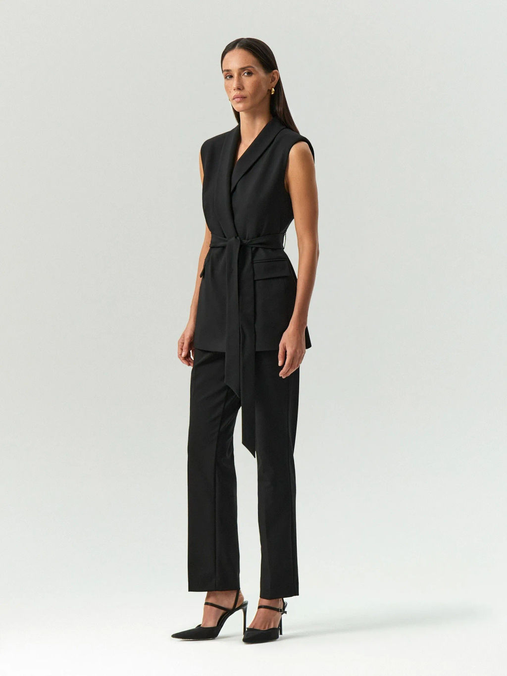 ЕМКА / Жилет с поясом - Emka фото 3