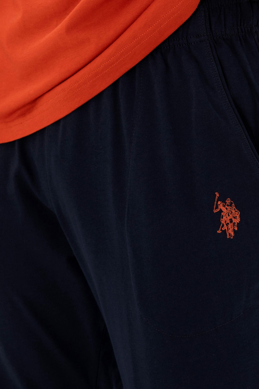 Мужской оранжевый пижамный комплект Неожиданная скидка в корзине - U.s. polo assn фото 7