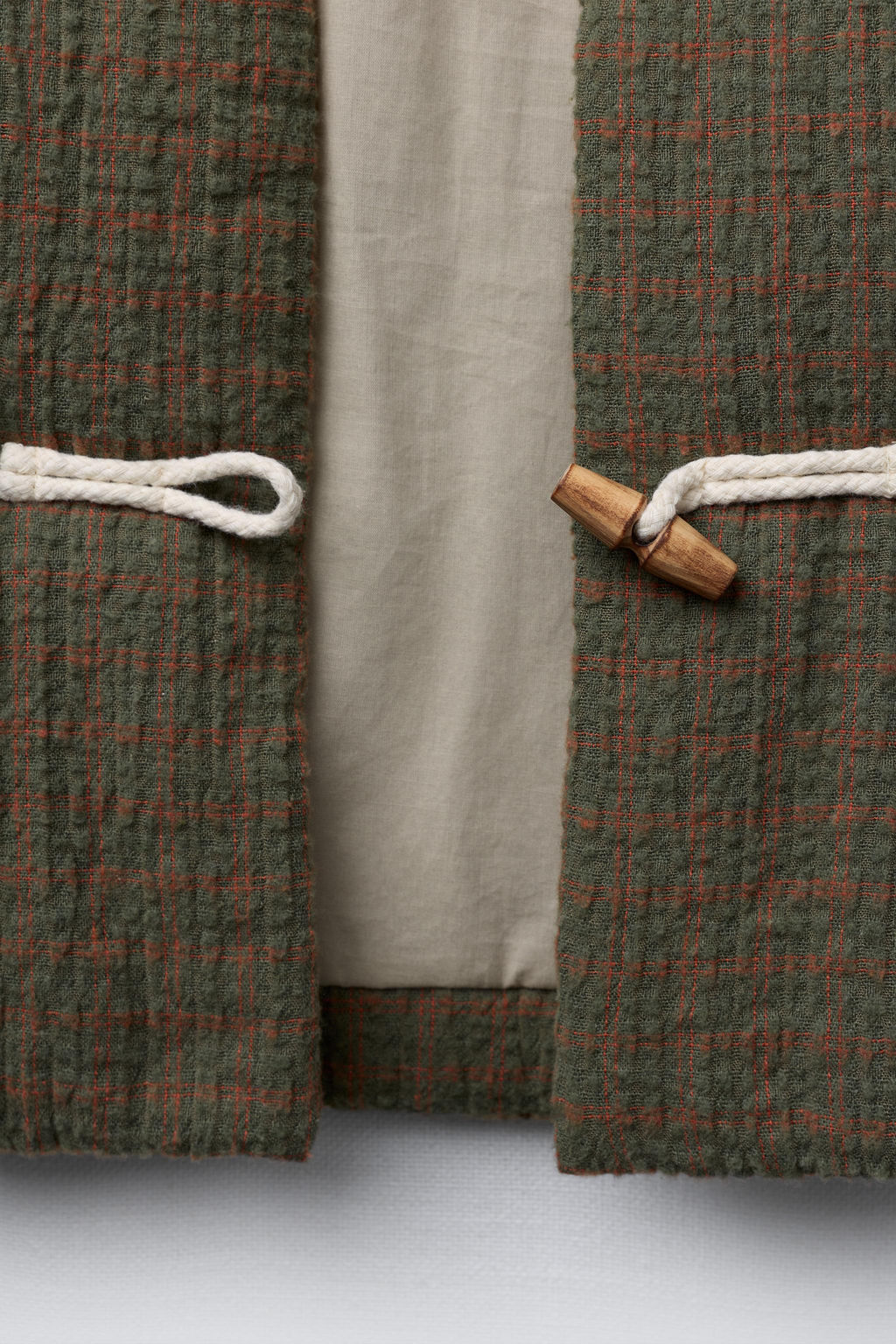 CHECK JACKET WITH FIREMAN CLASP - Zara фото 7