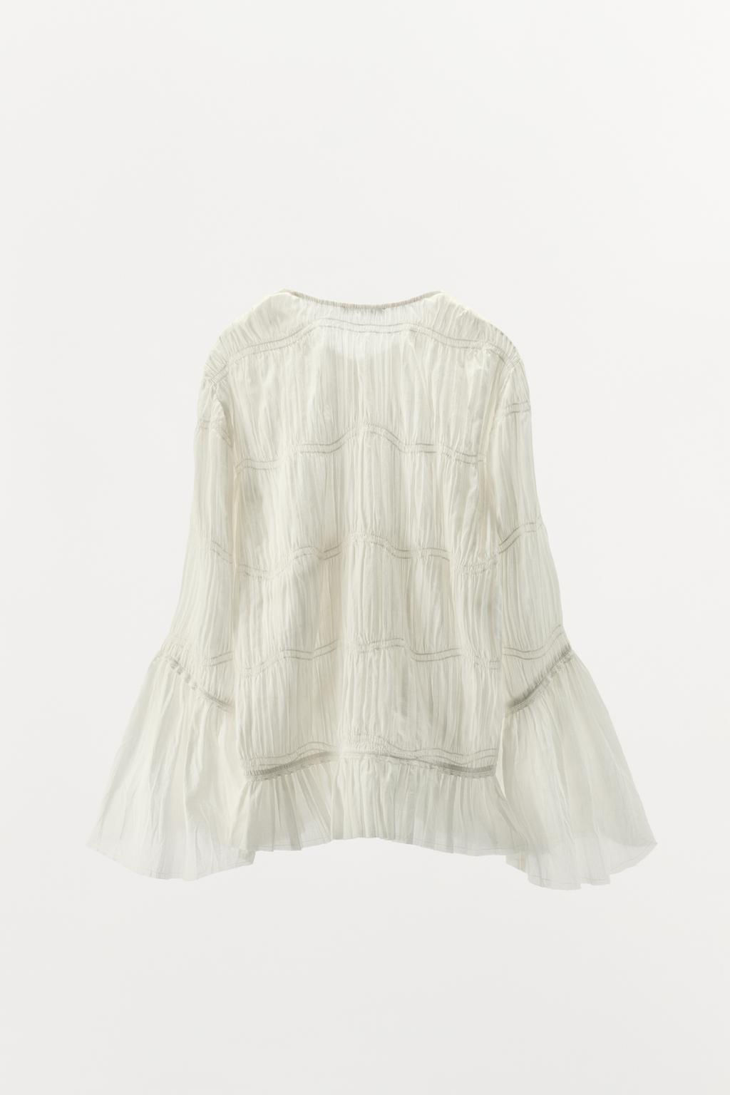 ASYMMETRIC TEXTURED BLOUSE - LIMITED EDITION - Zara фото 6