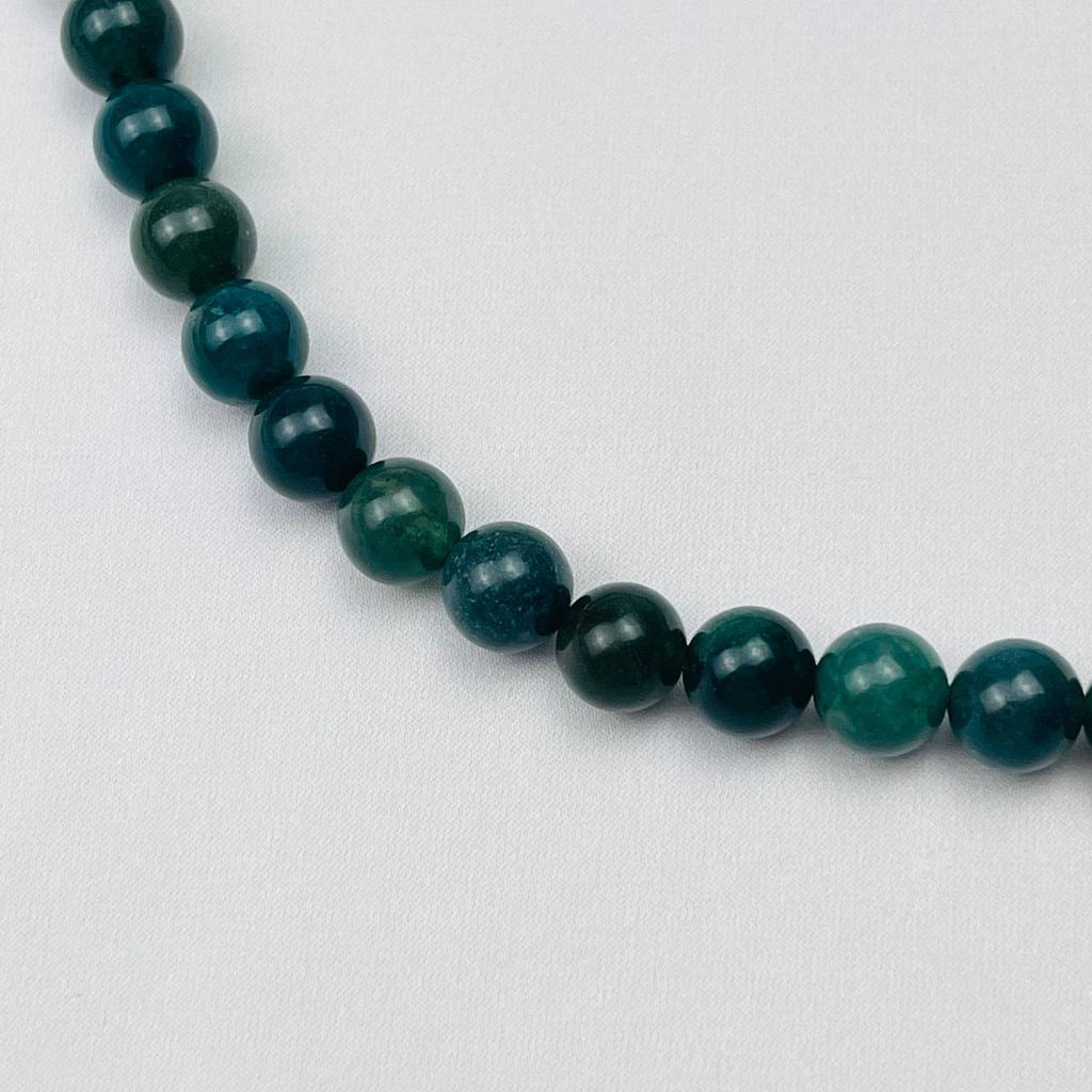 Бусы из мохового Агата