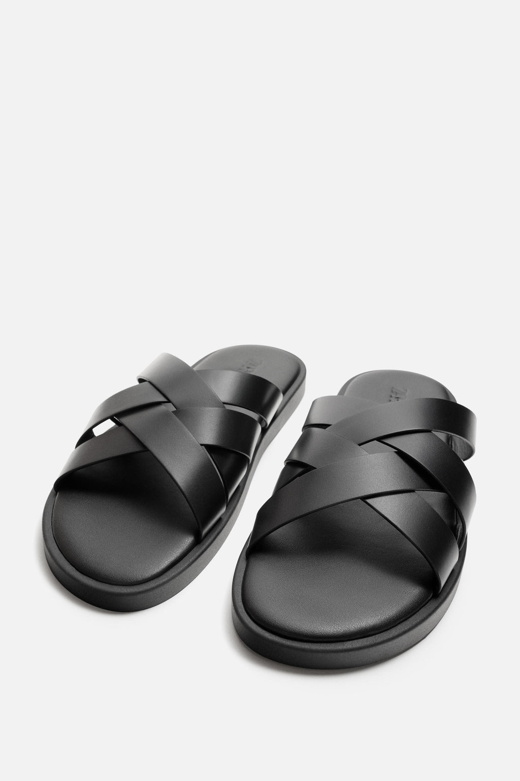 LEATHER STRAP SANDALS - Zara фото 4