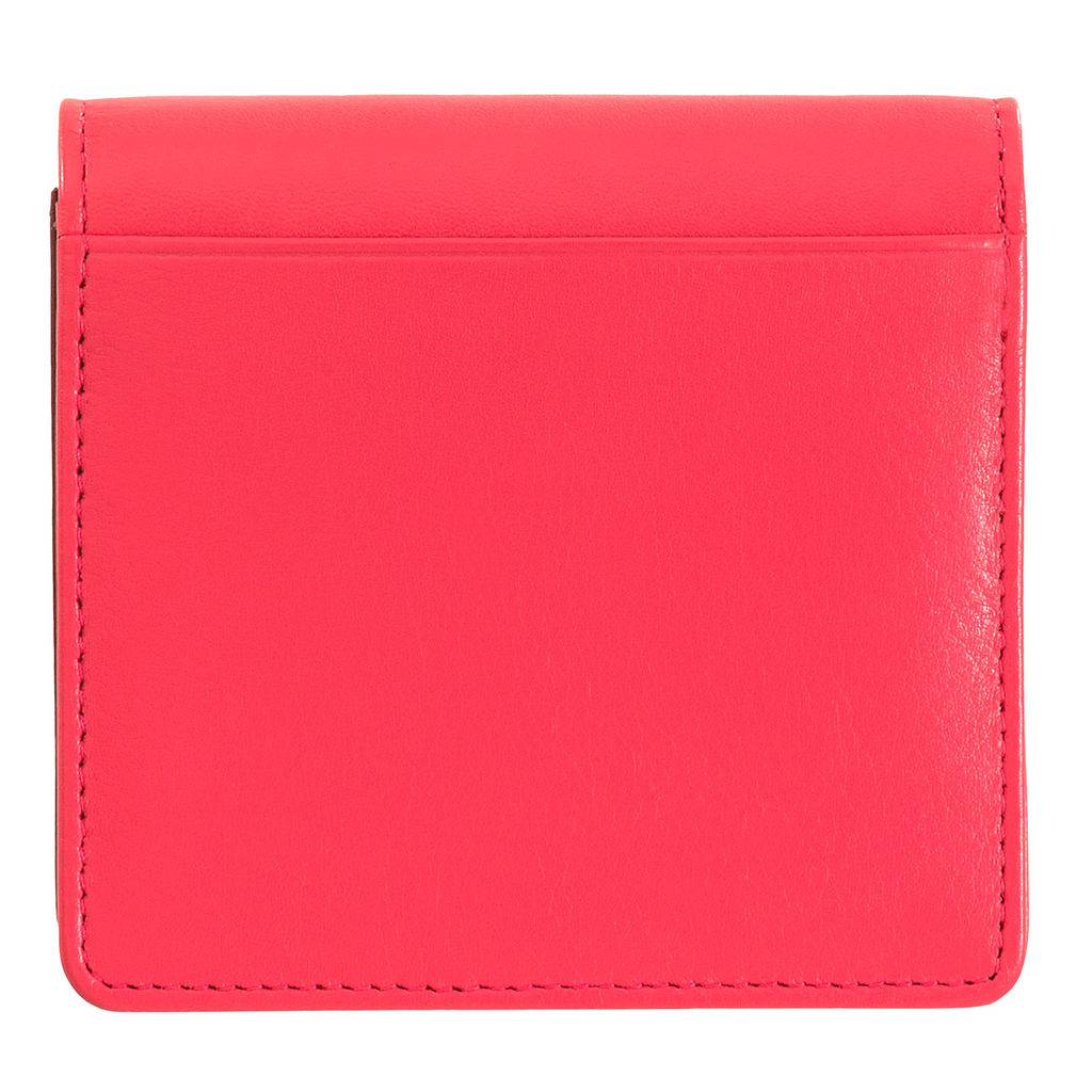 Итальянский кожаный кошелек DuDu серии Flores | малиновый - Dudubags фото 6