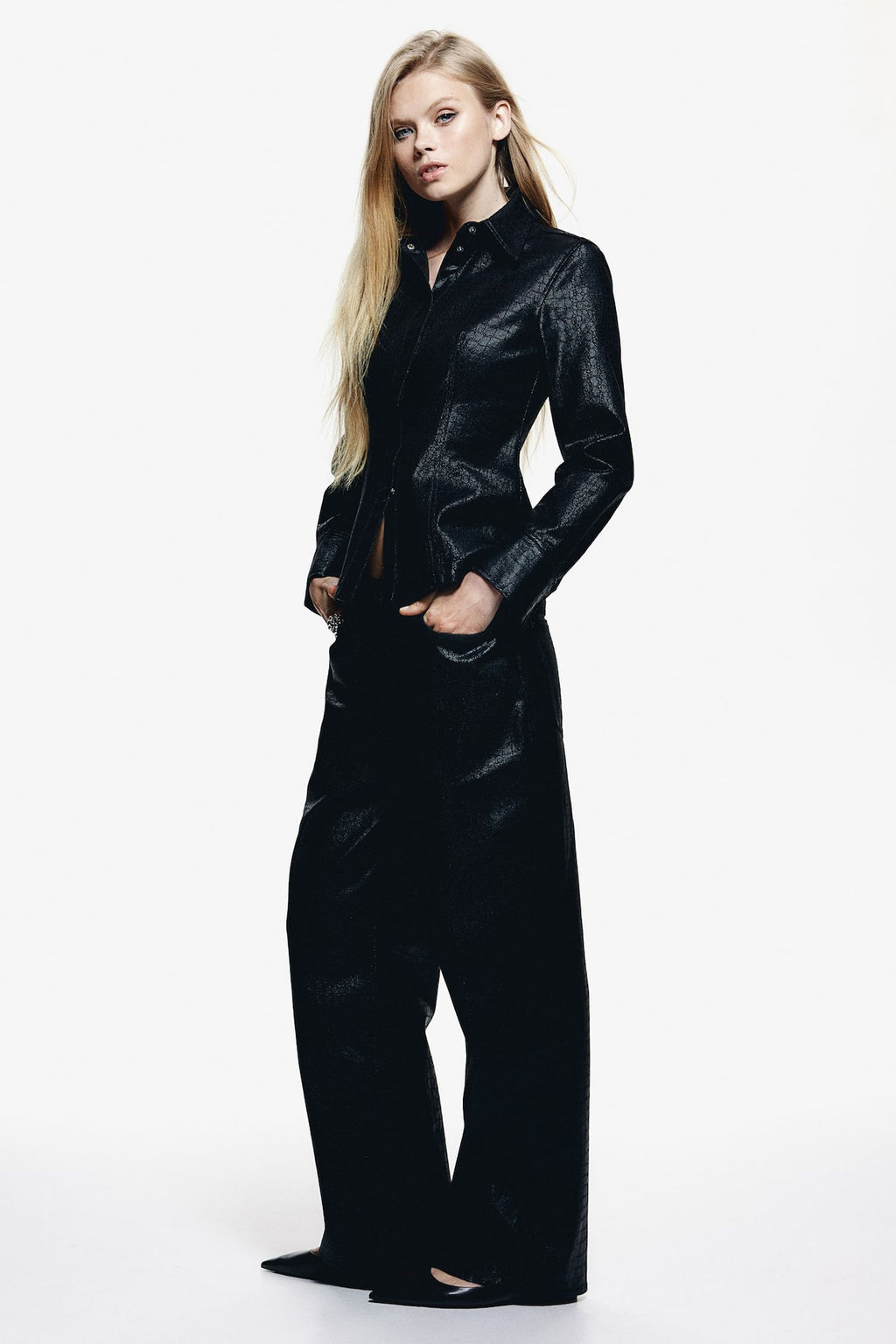 Pantalon estampado de sarga - H&m фото 4