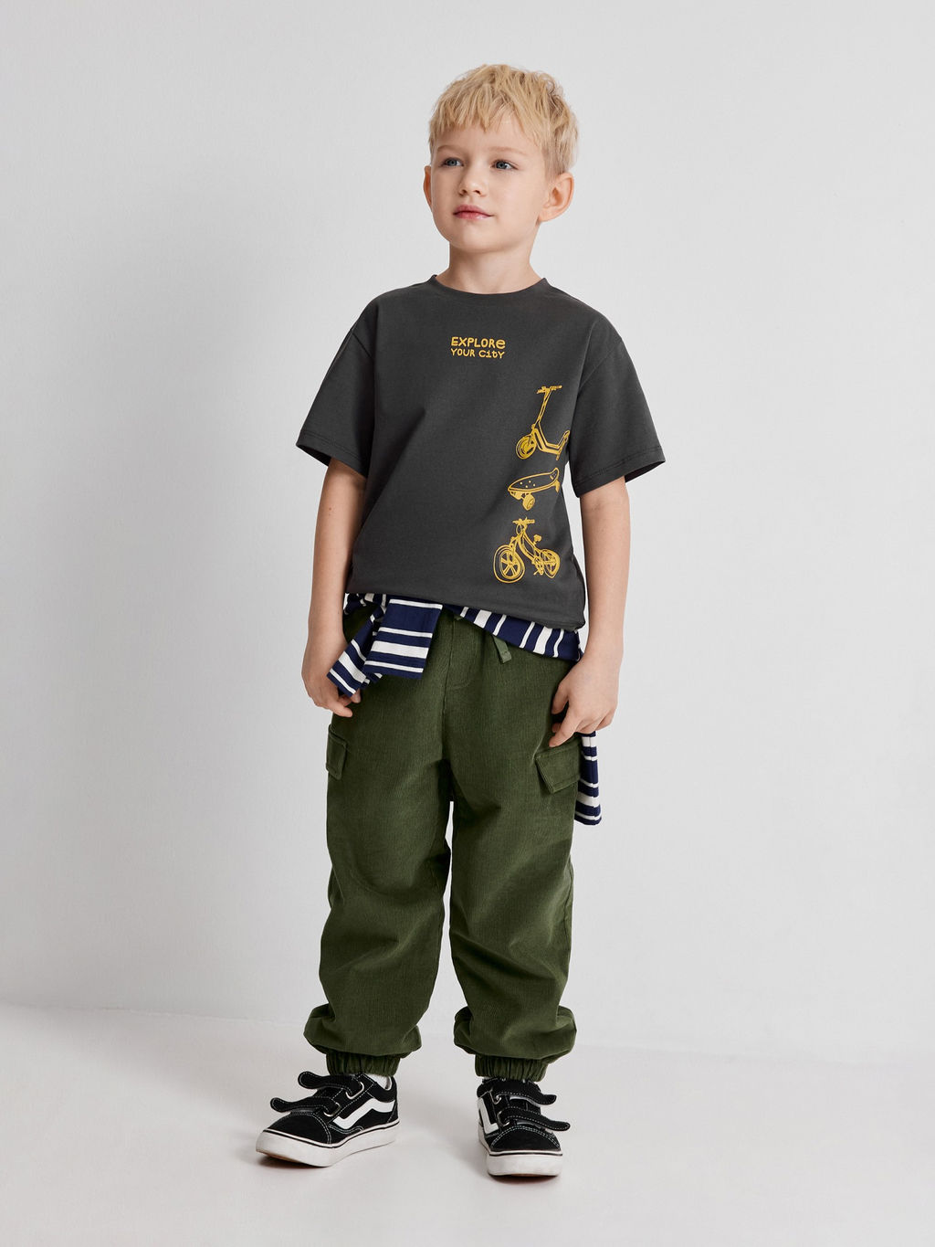 ACOOLA / Футболка детская для мальчиков Brownie темно-серый  фото 5