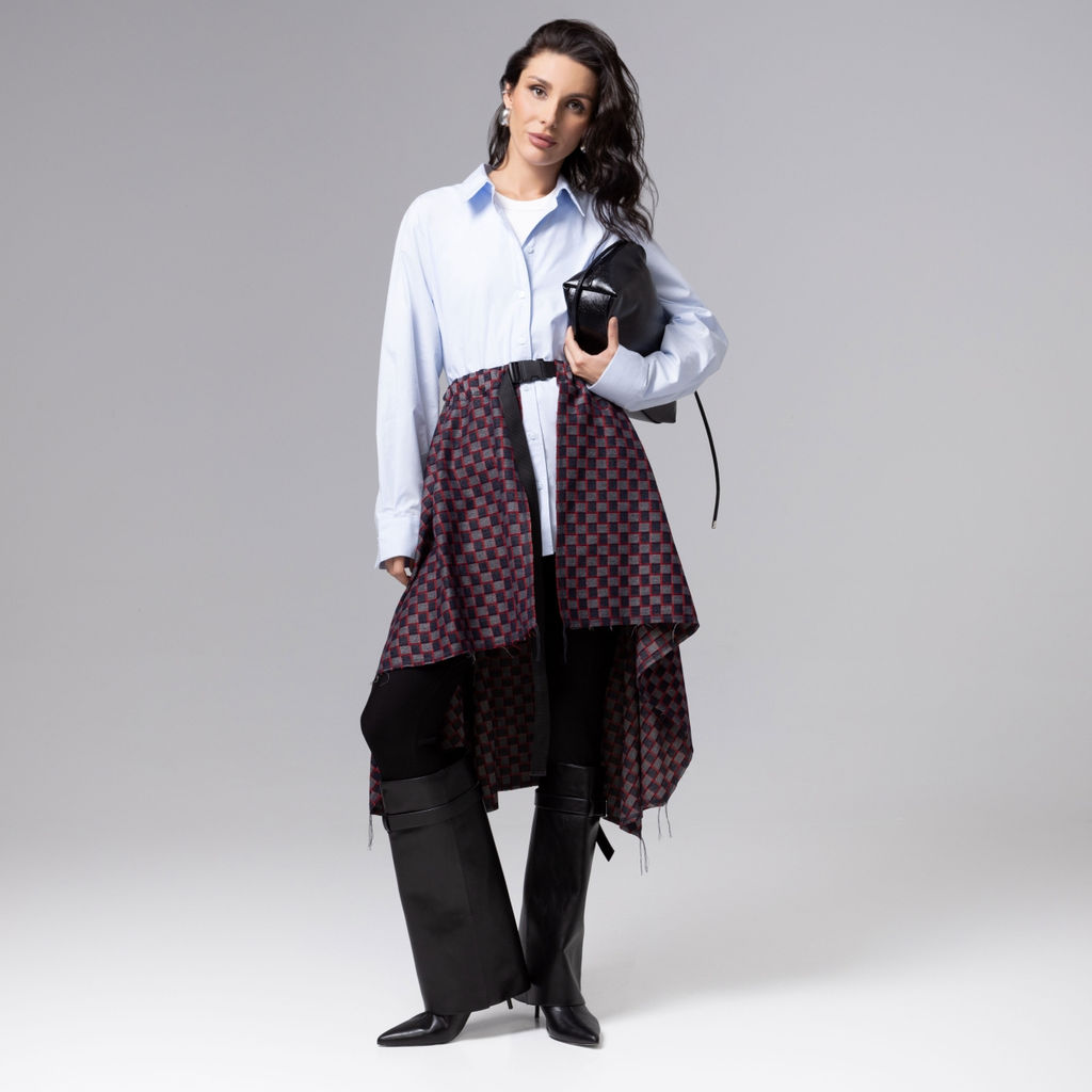 Юбка-килт с необработанными краями, Игра теней - Charutti фото 6