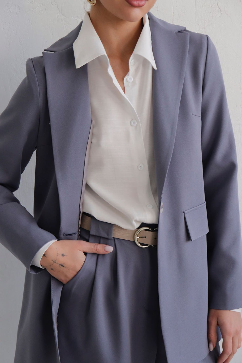 11520 Костюм брючный серый - Martichelli фото 2