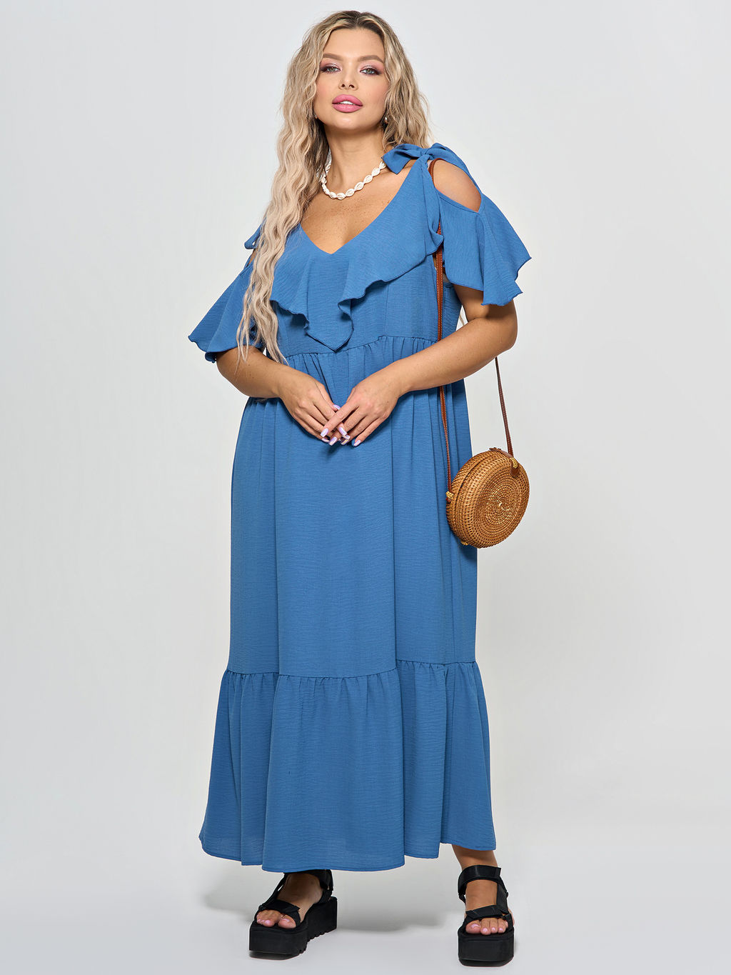 Сарафан 0382-1с джинс - Dora фото 11