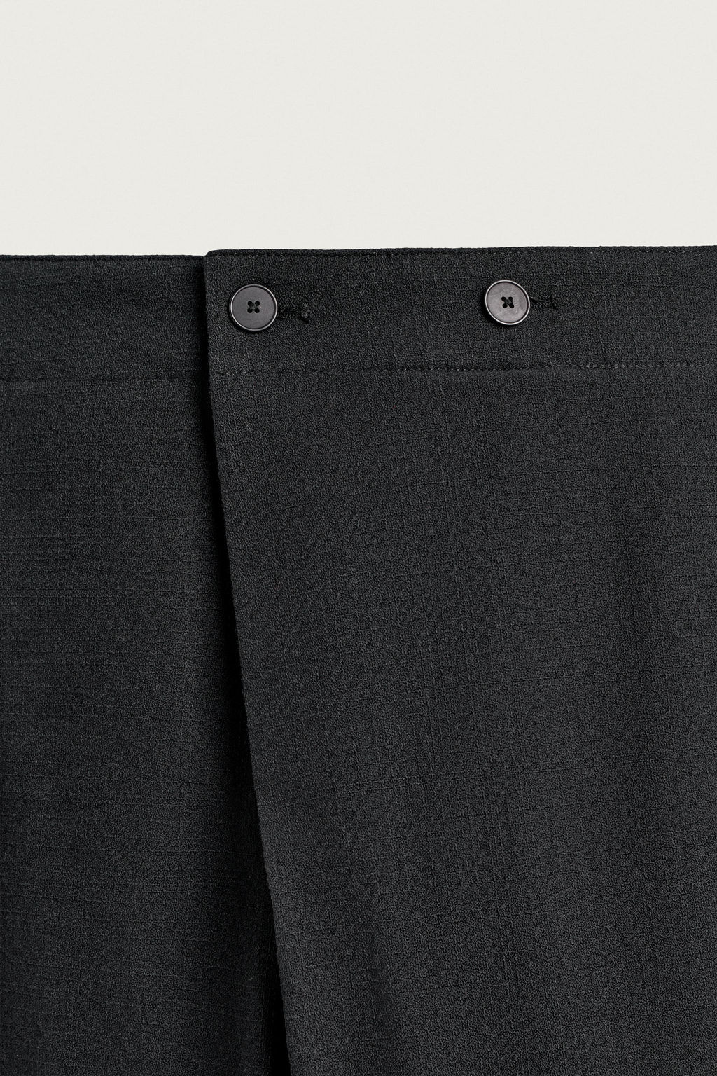 PANTAL?N BALLOON FIT CRUZADO / Negro