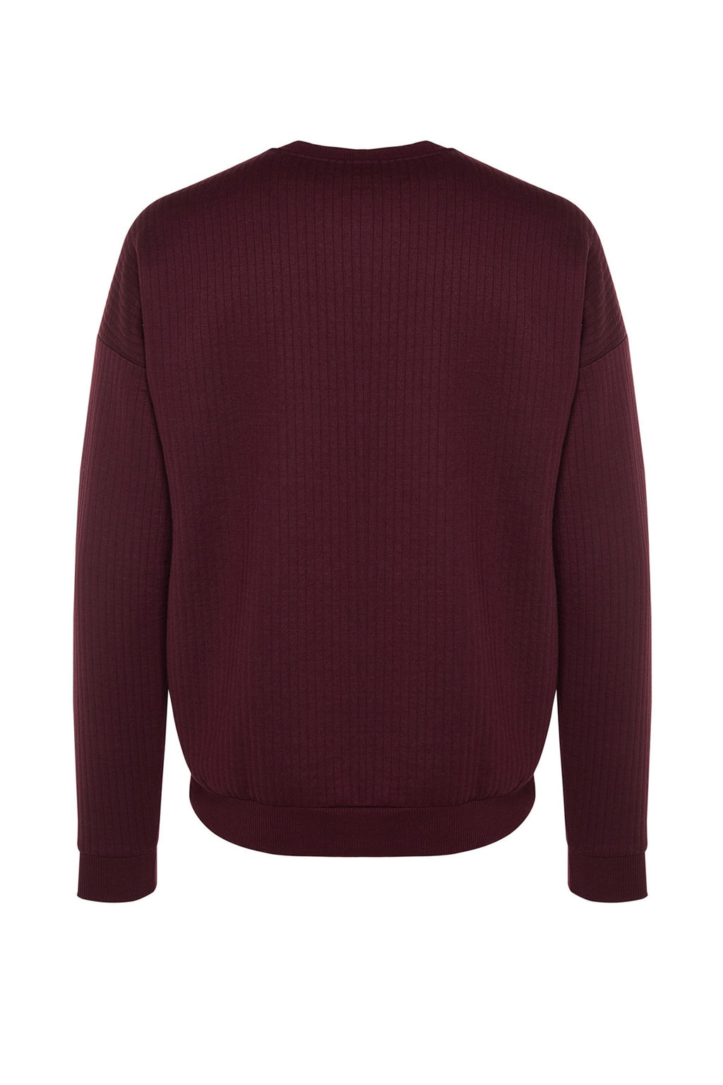 TRENDYOL MAN Bordo Regular Fit Uzun Kollu Dokulu Sweatshirt TMNAW22SW1020 - Trendyolmilla фото 9