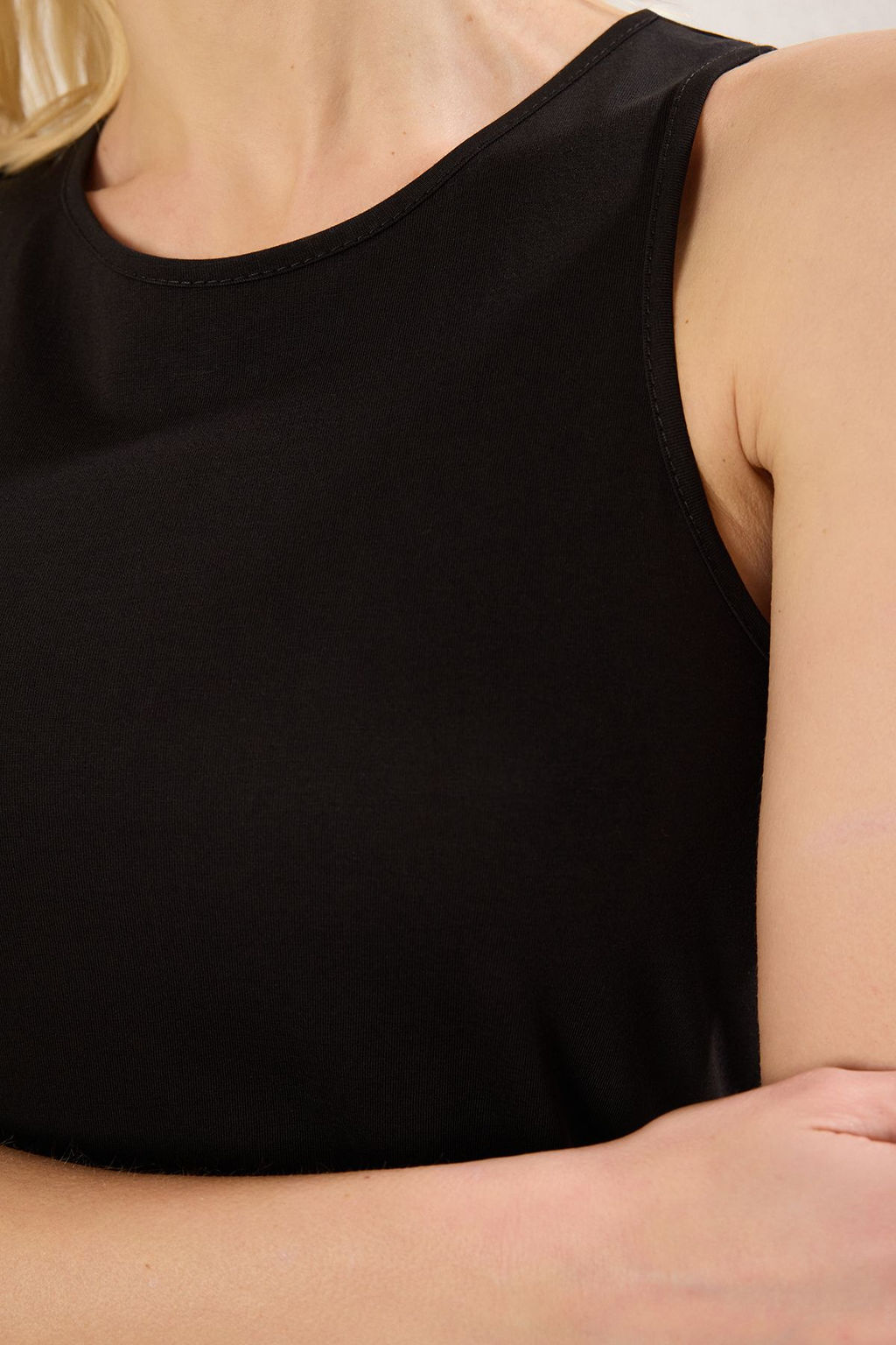 TRENDYOLMILLA Siyah Halter Yaka A Line/Can Kesim Maxi Orme Elbise TWOSS25EL00226 фото 10