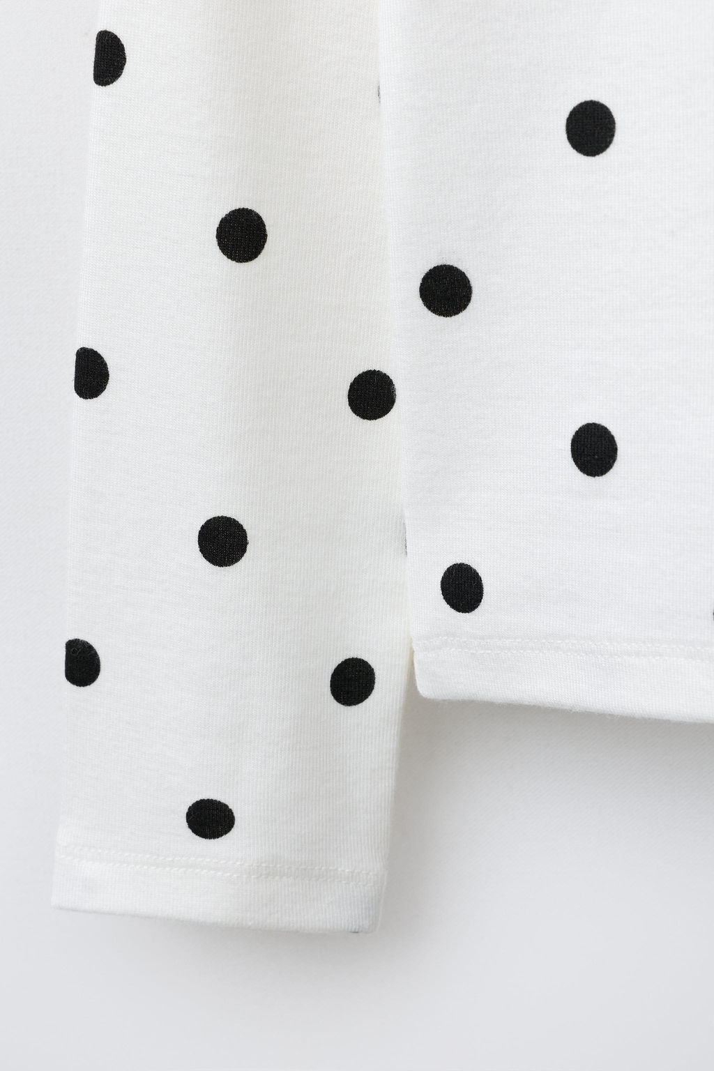 POLKA DOT T-SHIRT WITH MODAL - Zara фото 4