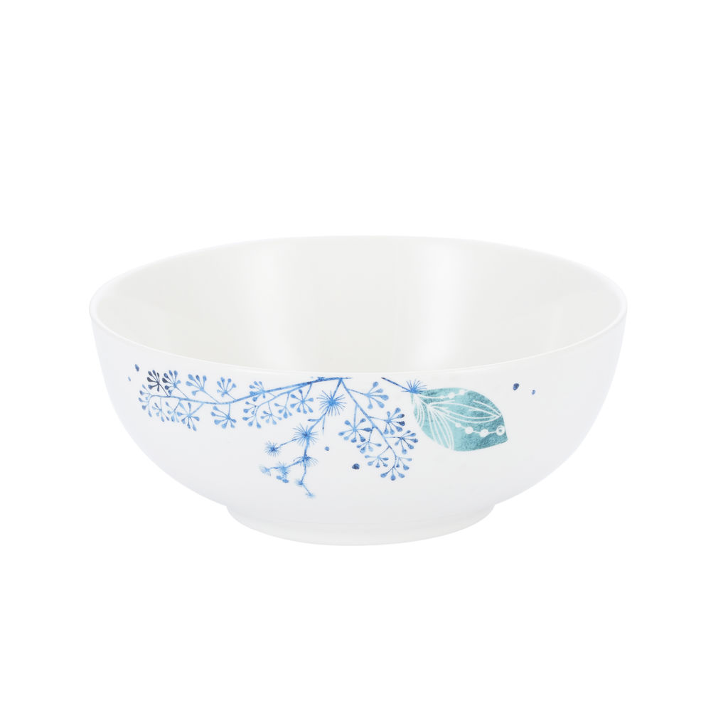 42242 GIPFEL Набор столовый BLUE LAGOON 12 предметов на 4 персоны: тарелка обеденная 27см, 4шт, тарелка закусочная 20,5см, 4шт., пиала 16см, 4шт. Материал: фарфор.  фото 6