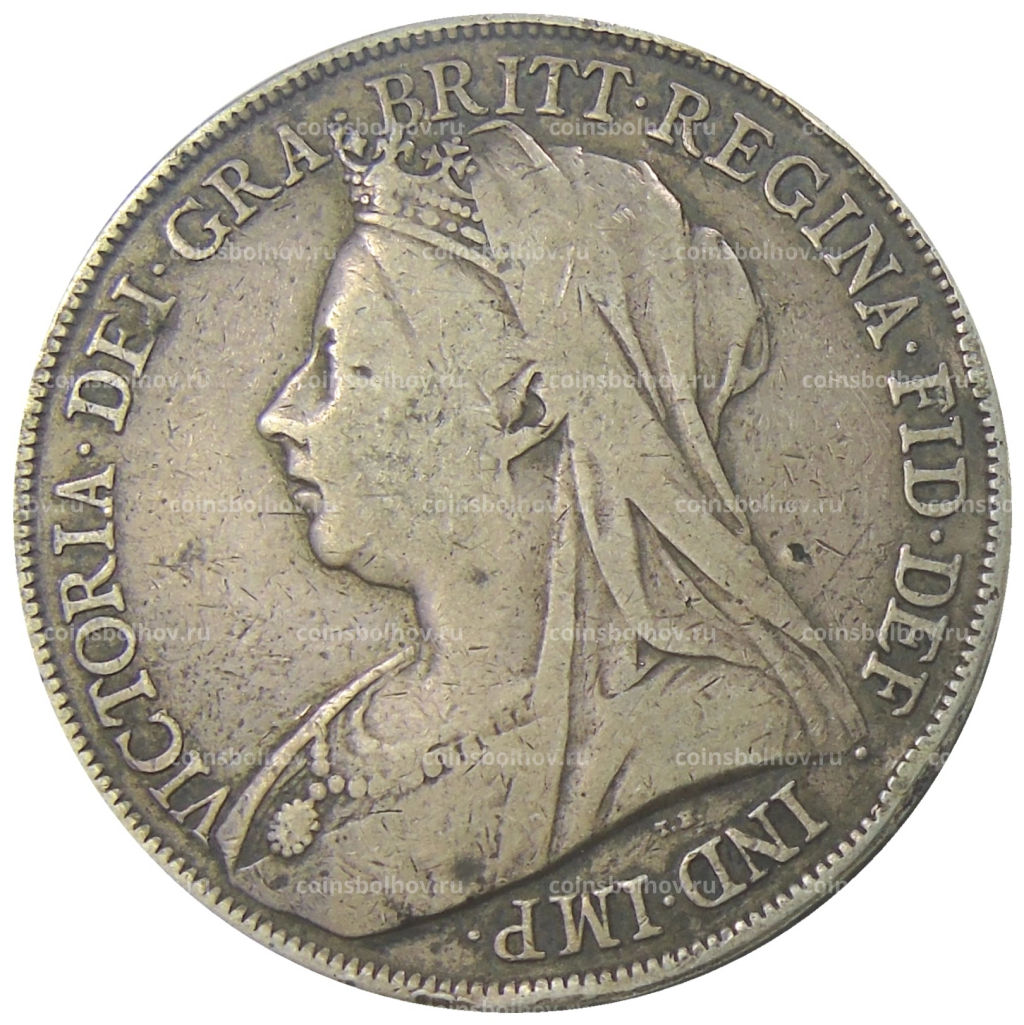 Монета 1 крона 1898 года Великобритания