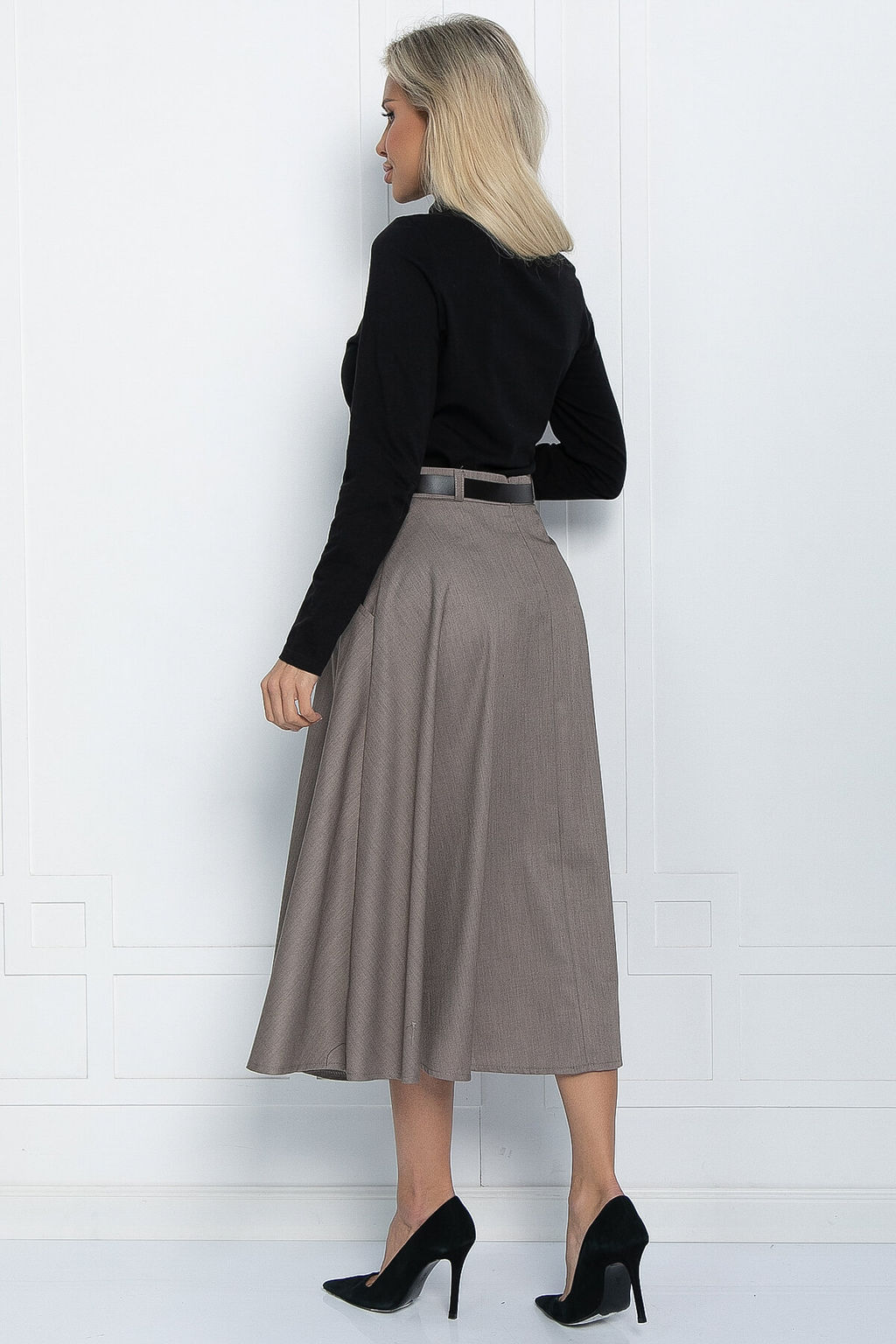 Юбка Уверенная грация (светло-коричневая) Ю11477 - Lt collection фото 2