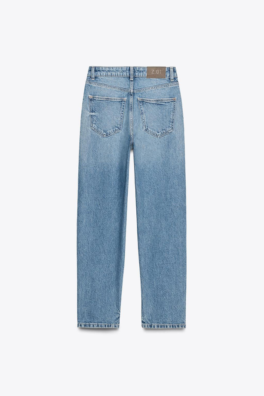 Z.01 MOM FIT COMFORT HIGH-WAIST JEANS - Zara фото 19