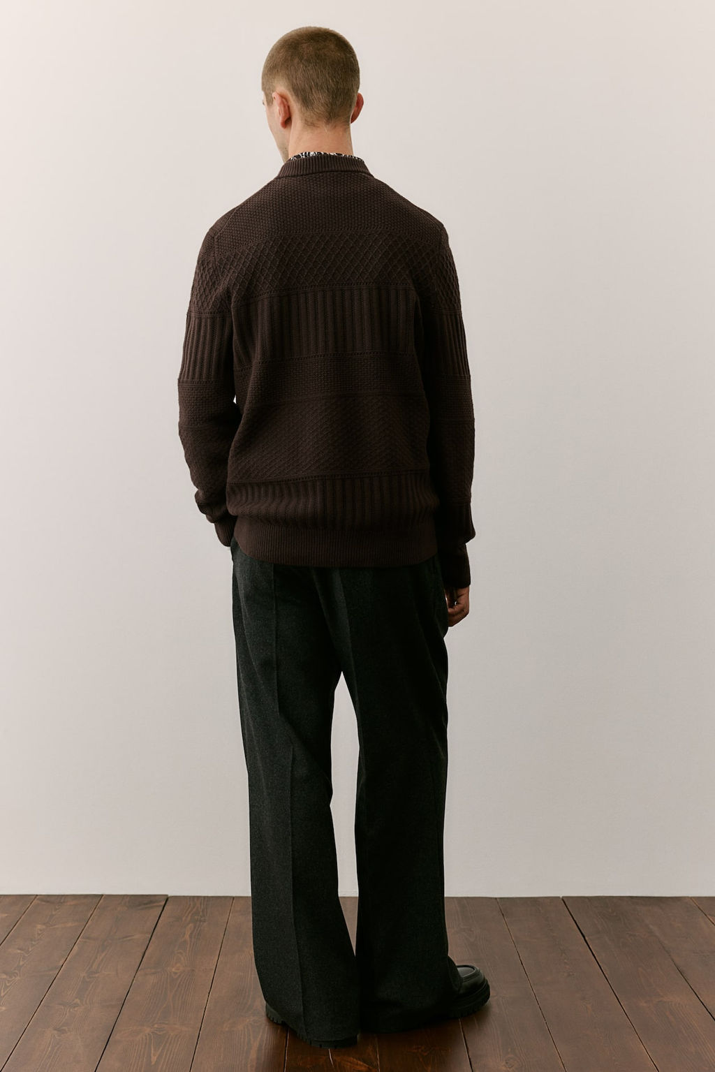 Regular Fit Textured-knit jumper - H&m фото 5