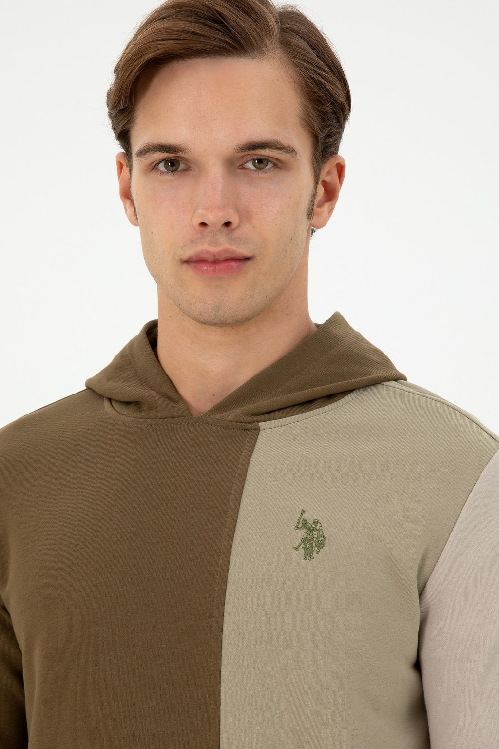 Мужской свитшот цвета хаки Неожиданная скидка в корзине - U.s. polo assn фото 2