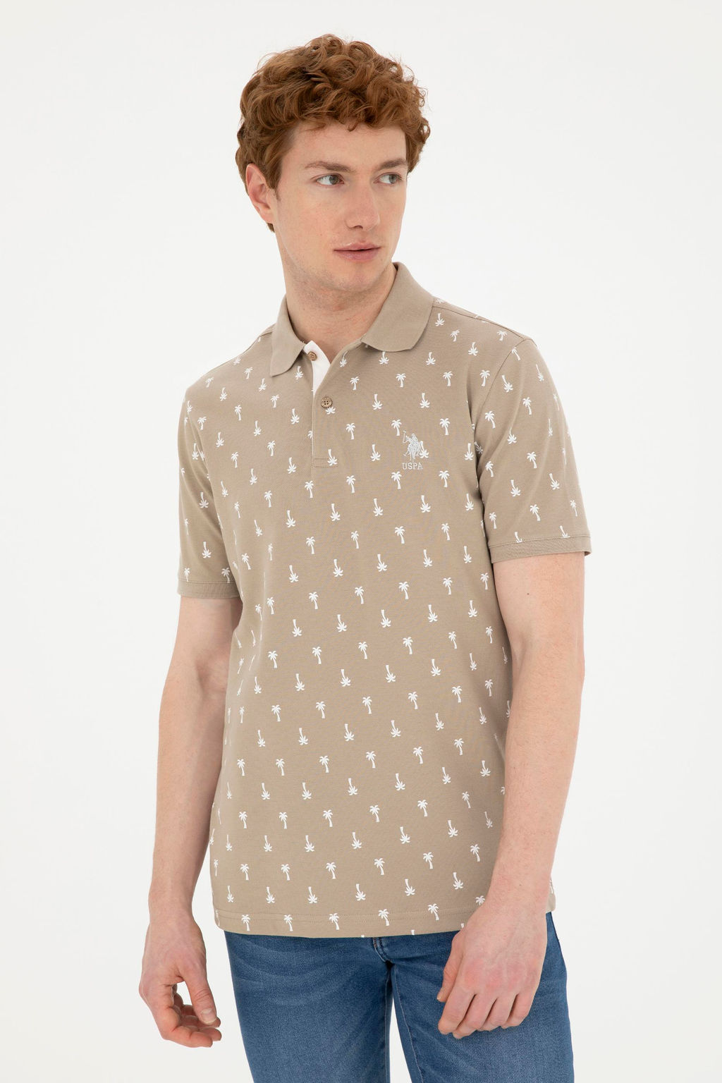 Мужская футболка светло-хаки Неожиданная скидка в корзине - U.s. polo assn фото 10