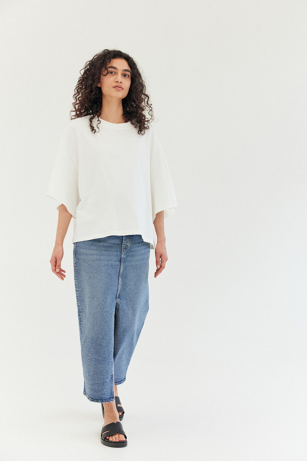 MAMA Falda denim midi - H&m фото 3