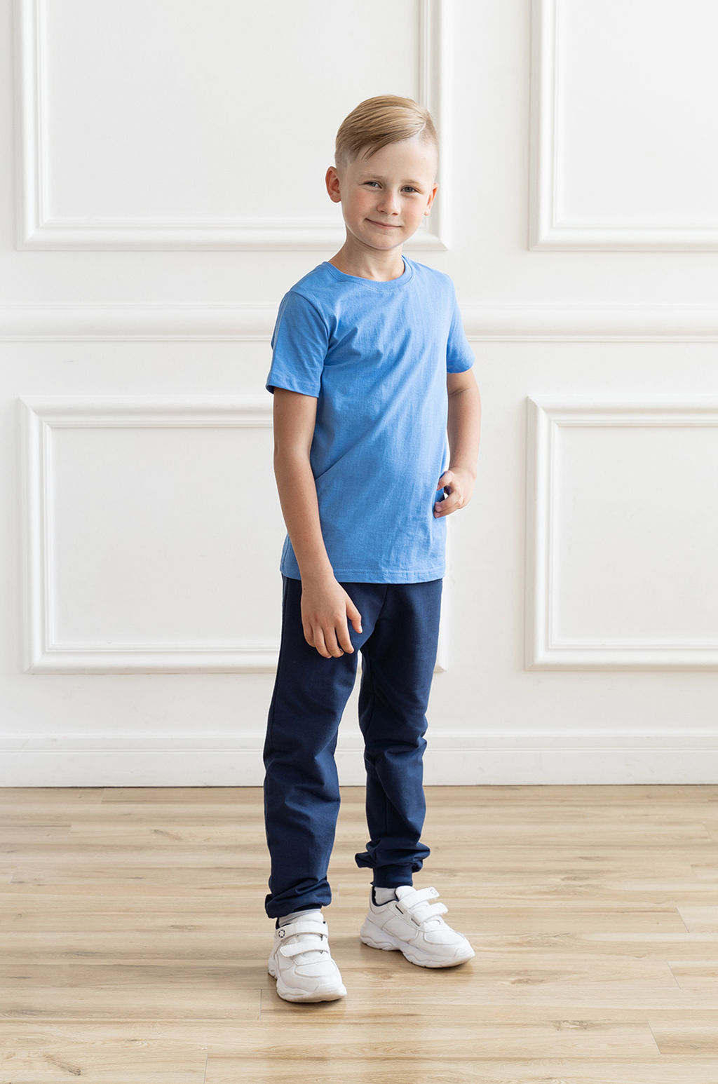 Футболка детская голубая