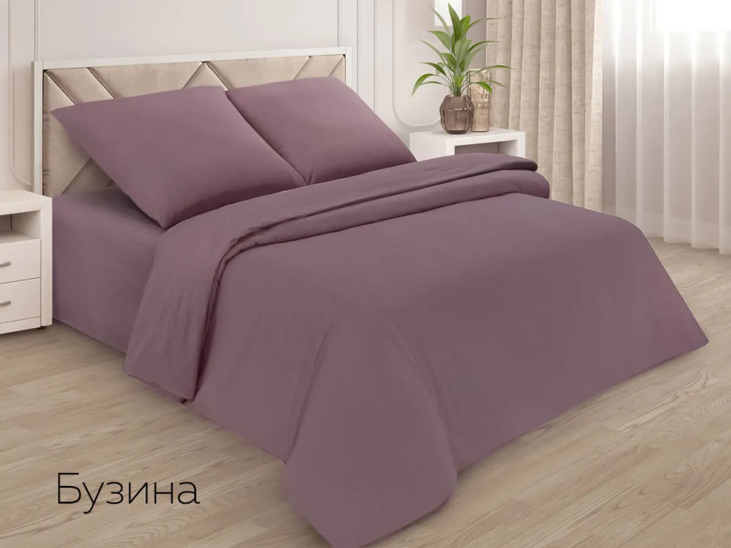Пододеяльник Евро поплин(фиолетовый)
