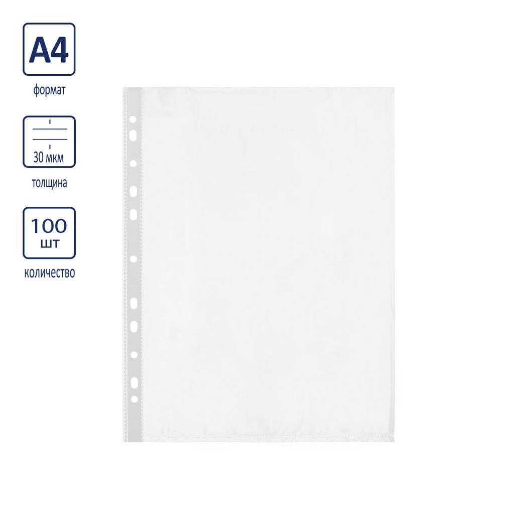 Expert Complete Classic Файл-вкладыш A4 100 шт. 30 мкм глянцевый прозрачный 22040101