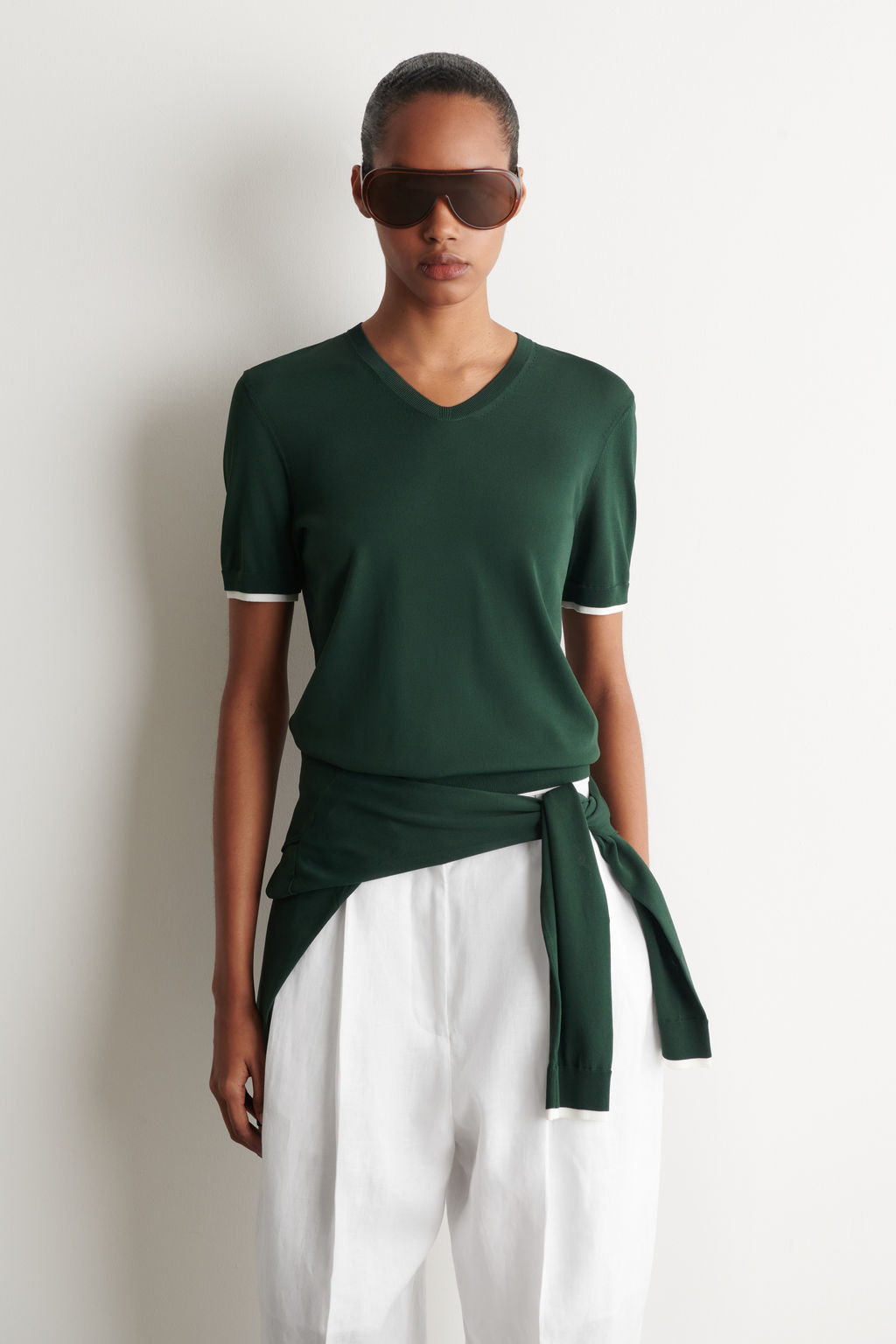 CAMISETA DE PUNTO CON DETALLE EN CONTRASTE - H&m фото 2