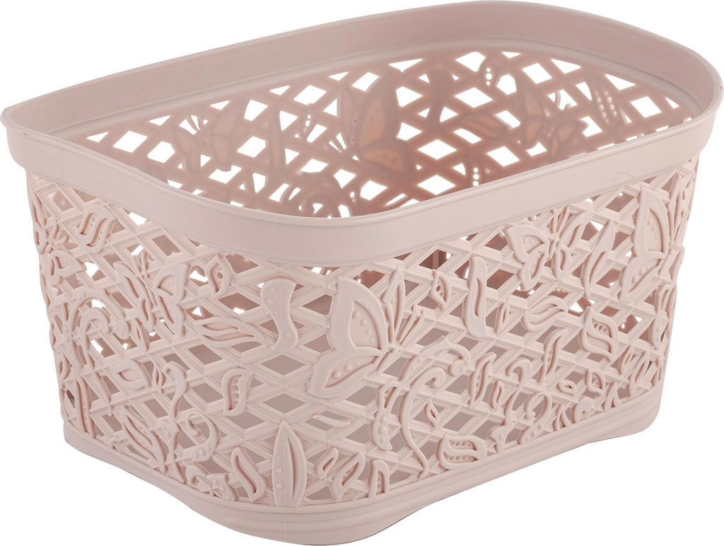 Корзинка прямоугольная Fiori mini пласт. без крышки 1,0л арт. BQ4018, KL4018