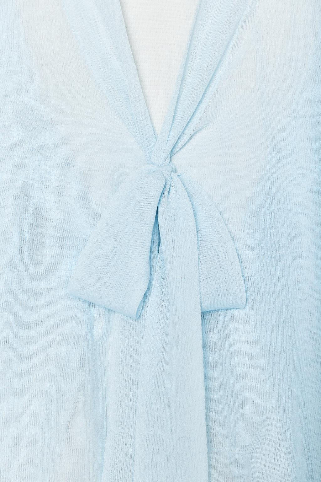 SEMI-SHEER KNITTED BLOUSE - Zara фото 8