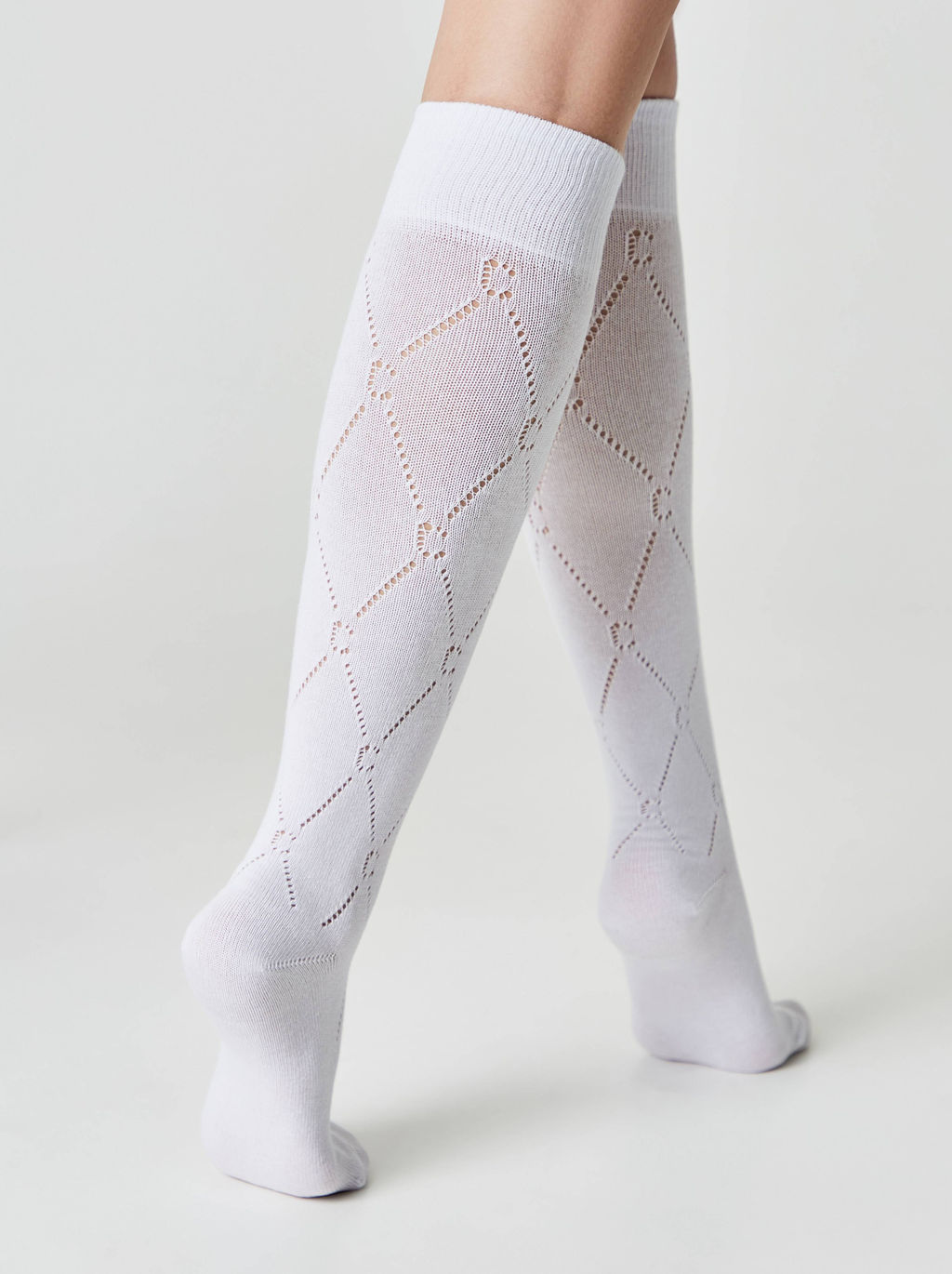 Цена за 2 пары. Носки Удлиненные CONTE CLASSIC Гольфы женские белый - Conte elegant фото 9