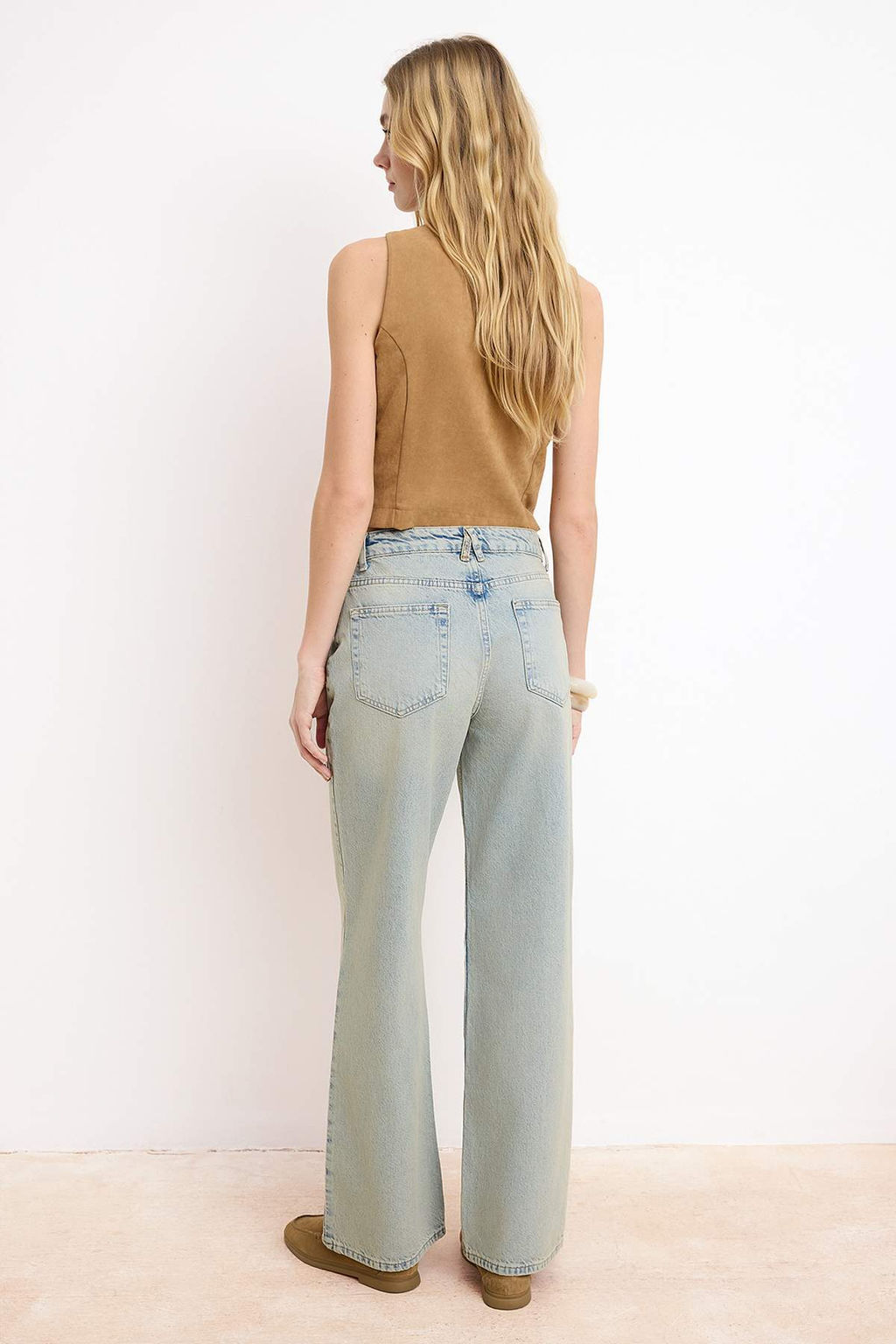 Mavi Yuksek Bel 100% Pamuk Wide Leg Genis Paca Jeans TWOSS26JE00126 - Trendyolmilla фото 6